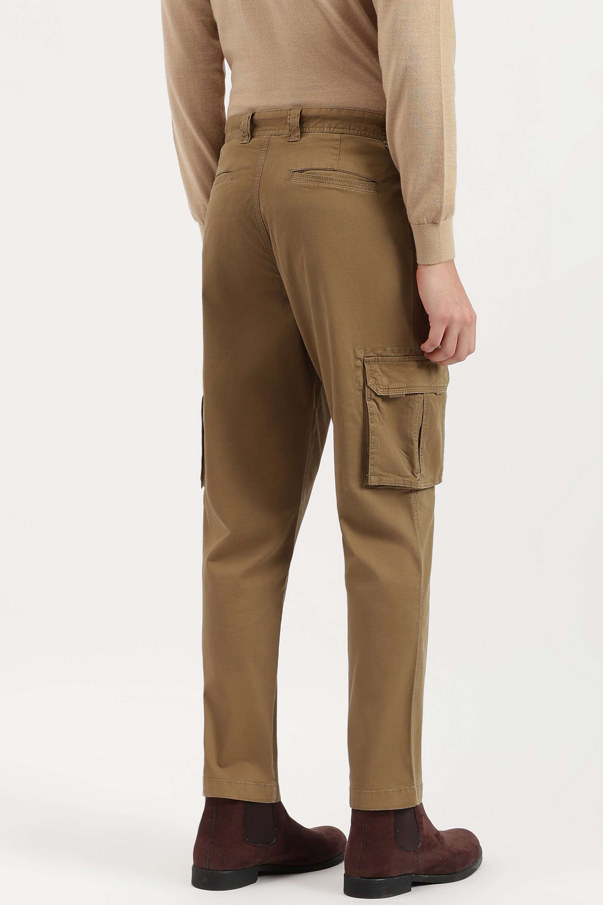 Solid-Cotton-Straight-Fit-Men-s-Casual-Trousers