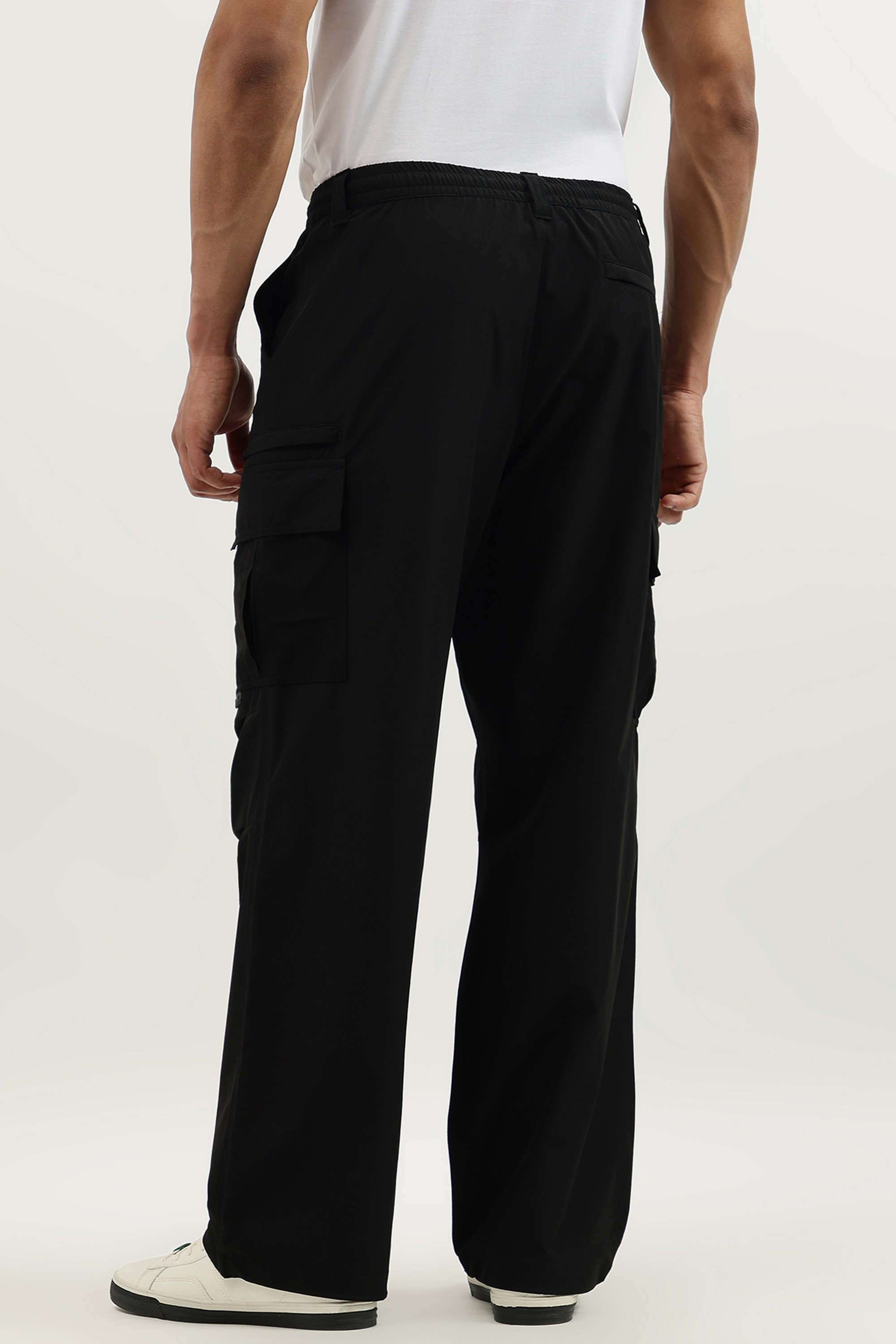 Solid-Regular-Fit-Nylon-Men-s-Casual-Wear-Trousers
