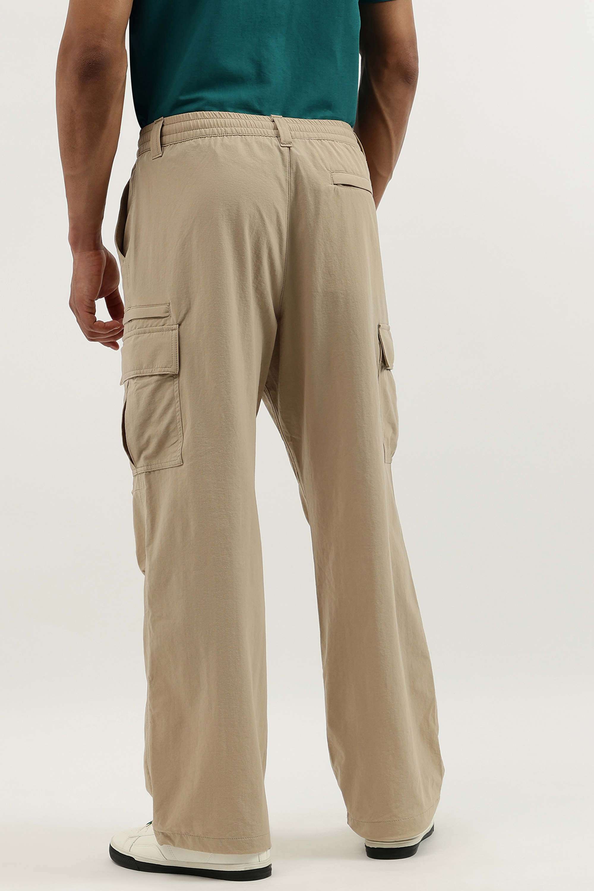 Solid-Regular-Fit-Nylon-Men-s-Casual-Wear-Trousers