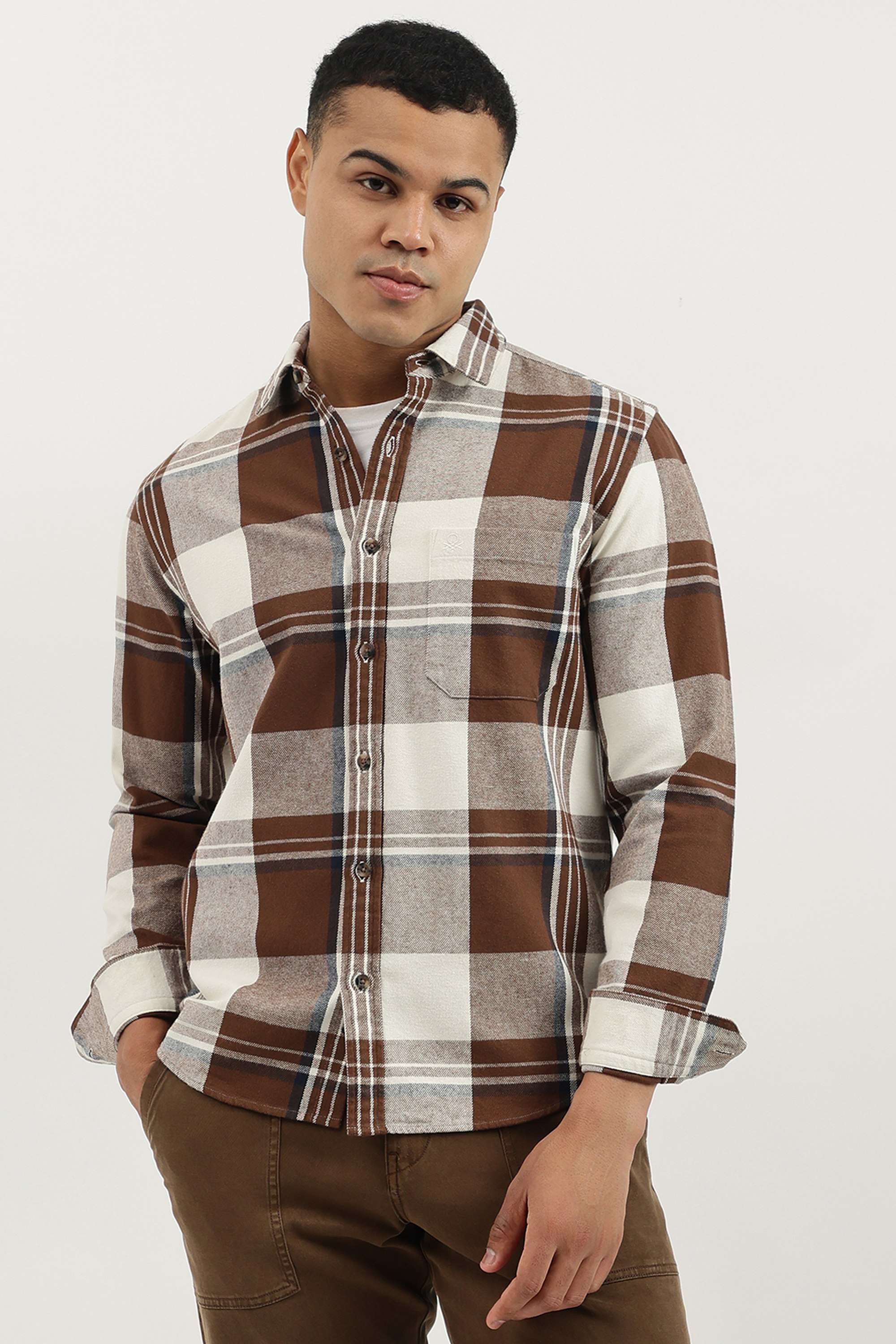 Checks-Cotton-Regular-Fit-Men-s-Casual-Shirt