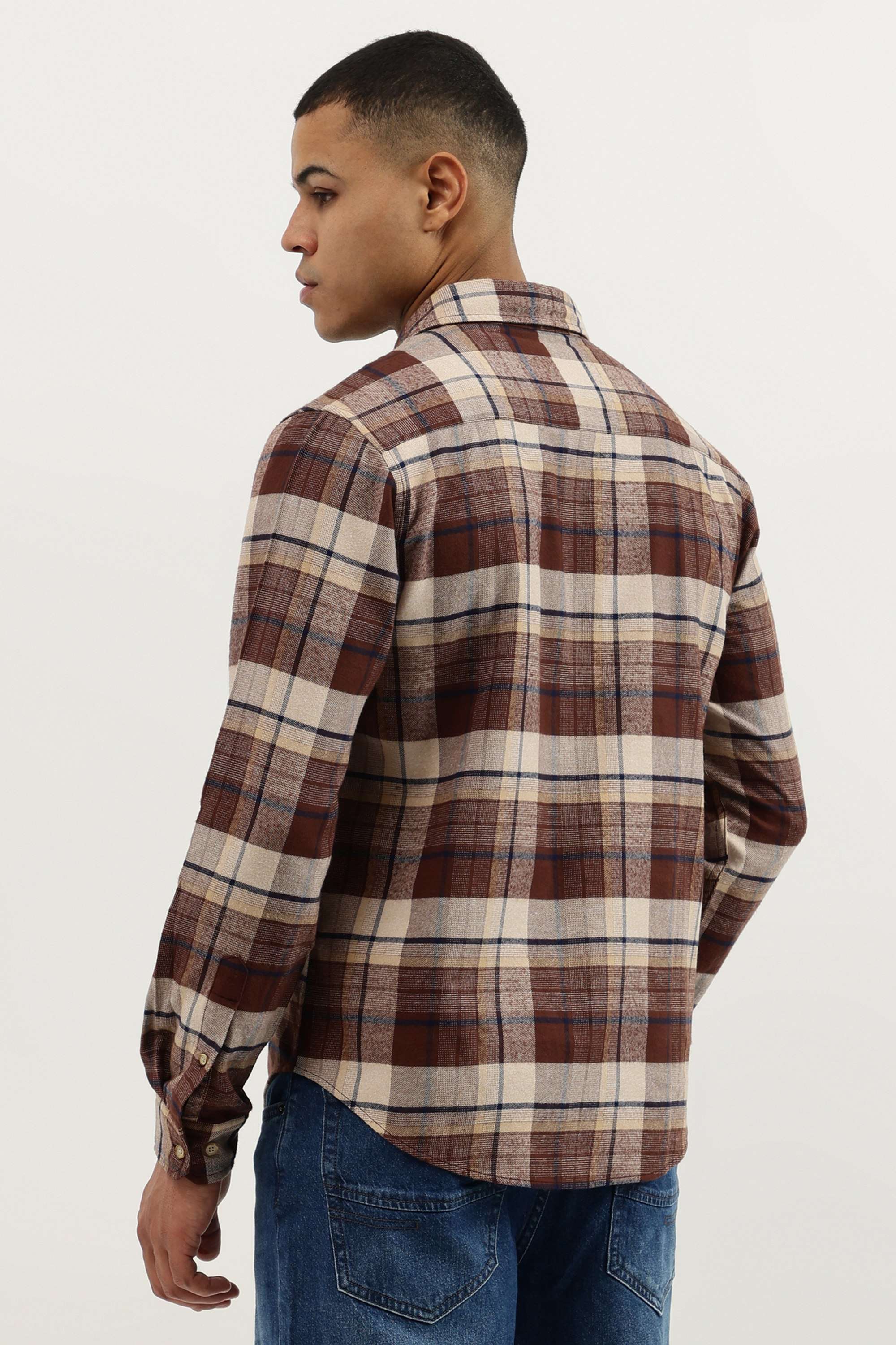 Checks-Cotton-Regular-Fit-Men-s-Casual-Shirt