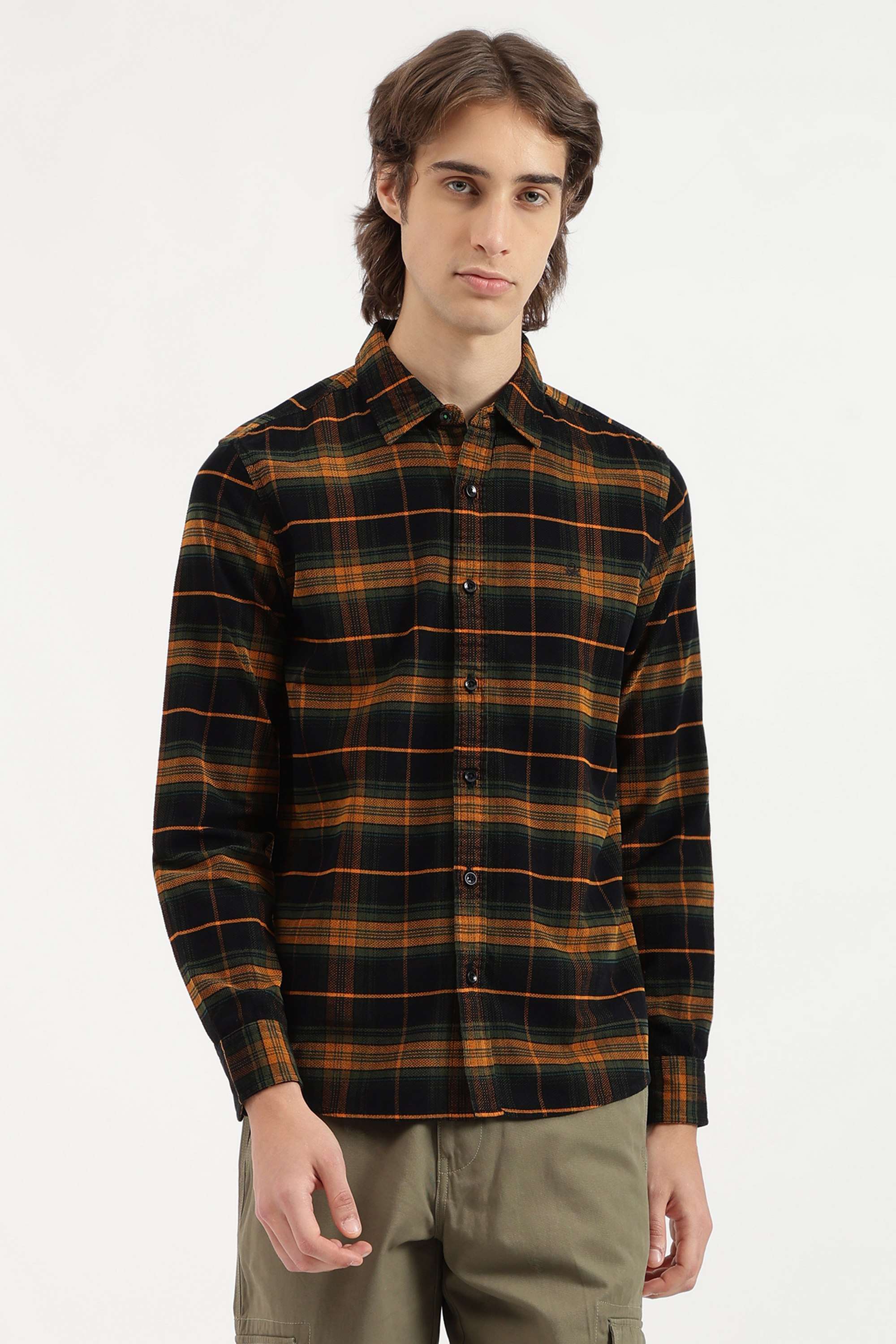 Checks-Cotton-Regular-Fit-Men-s-Casual-Shirt
