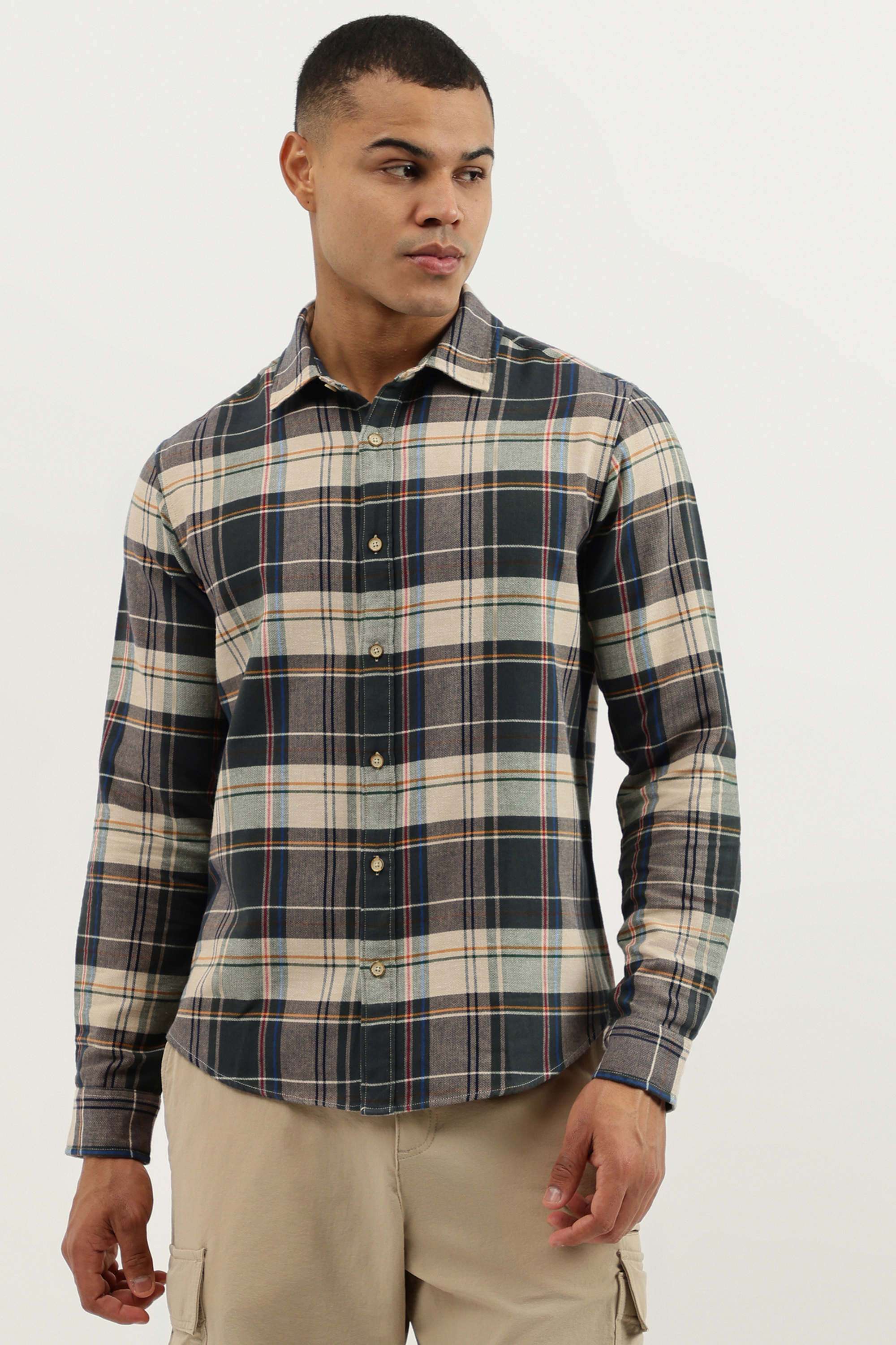 Checks-Cotton-Men-s-Casual-Wear-Shirt