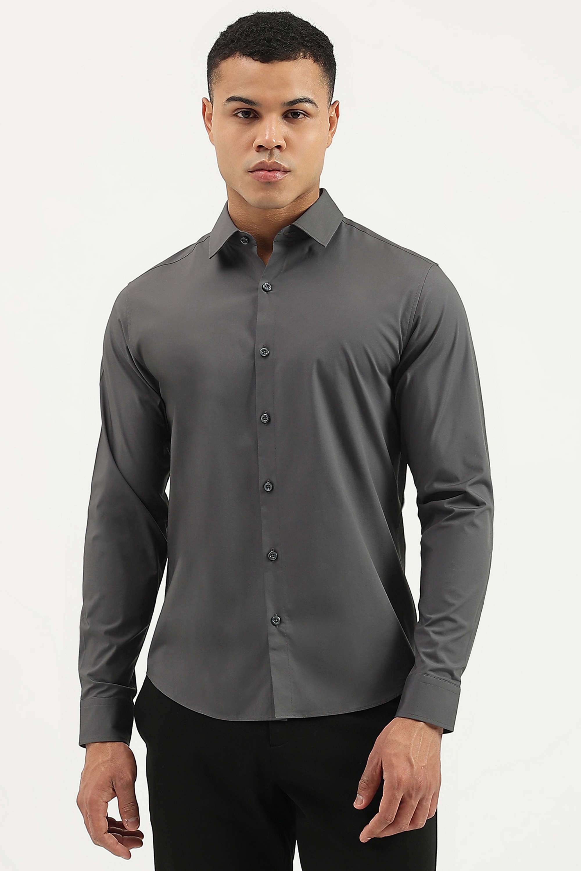 Solid-Cotton-Men-s-Casual-Wear-Shirt