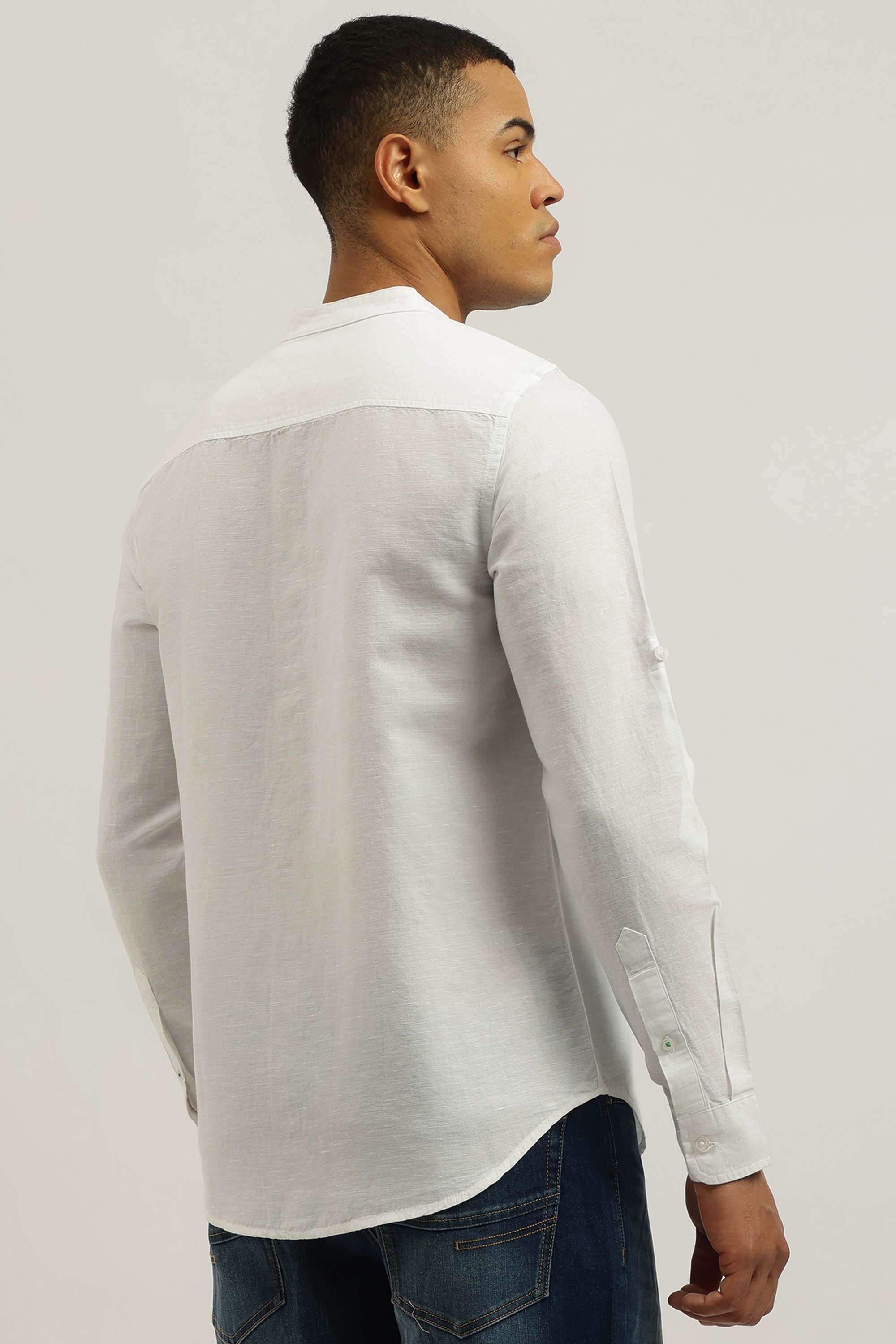 Solid-Cotton-Men-s-Casual-Wear-Shirt