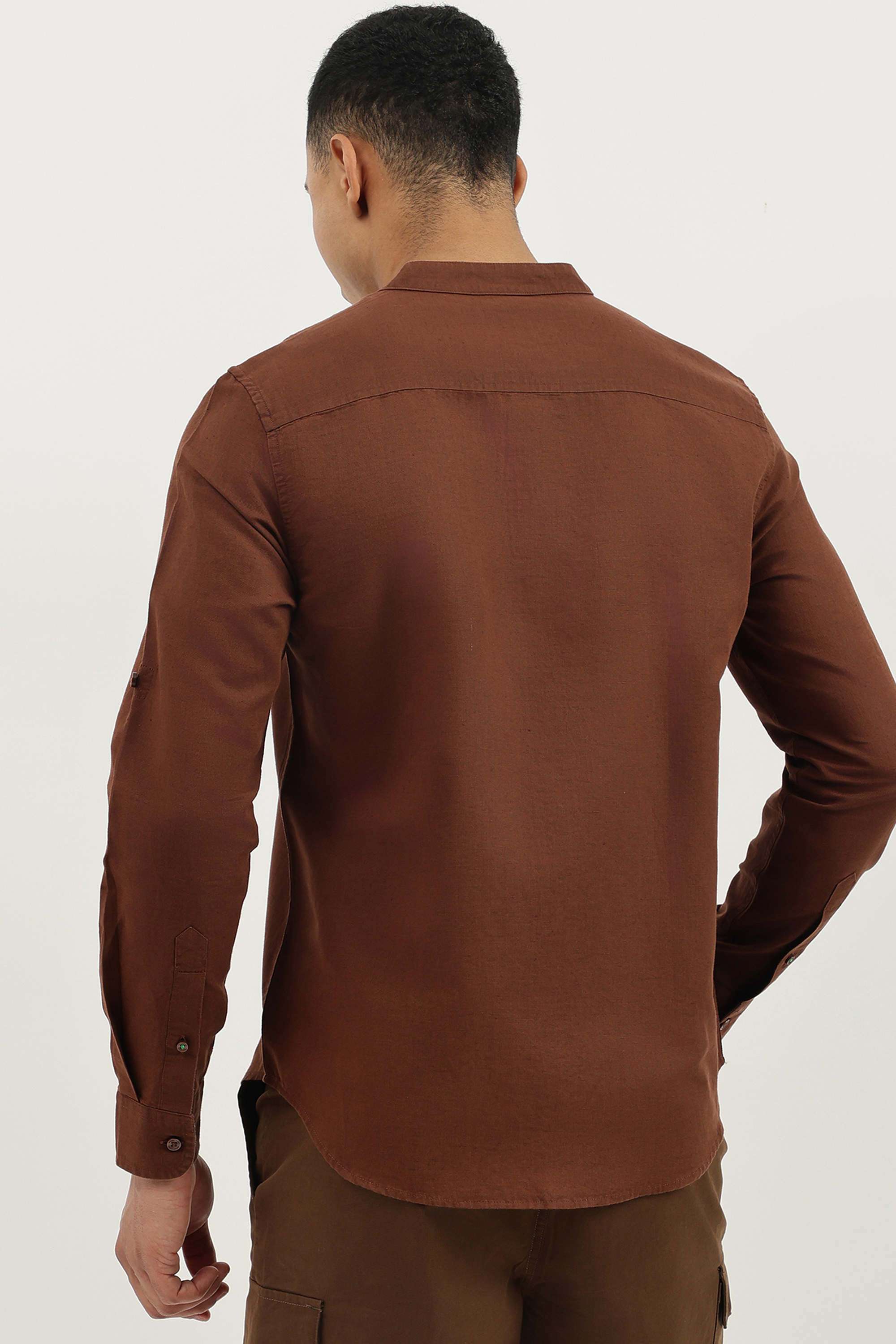 Solid-Cotton-Men-s-Casual-Wear-Shirt