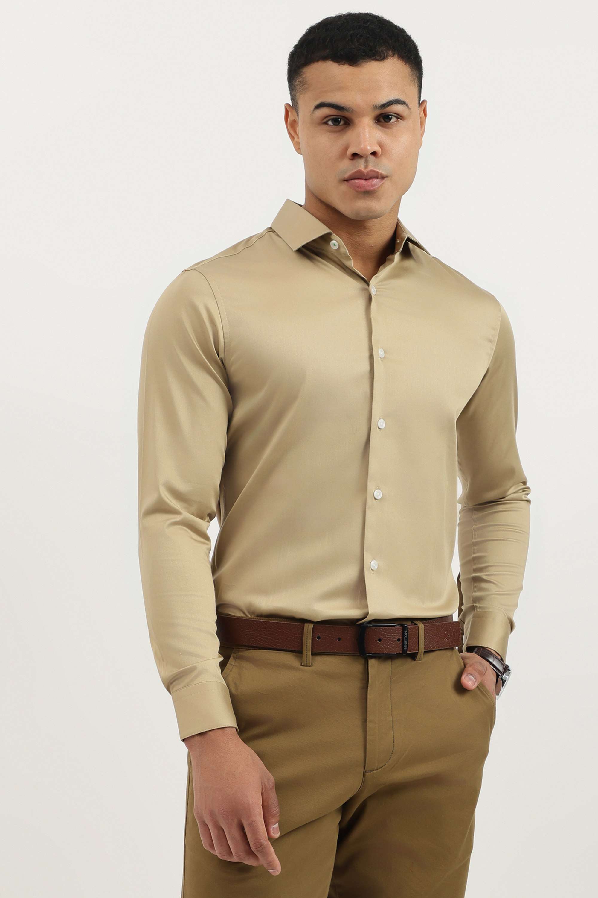 Solid-Cotton-Slim-Fit-Men-s-Casual-Shirt