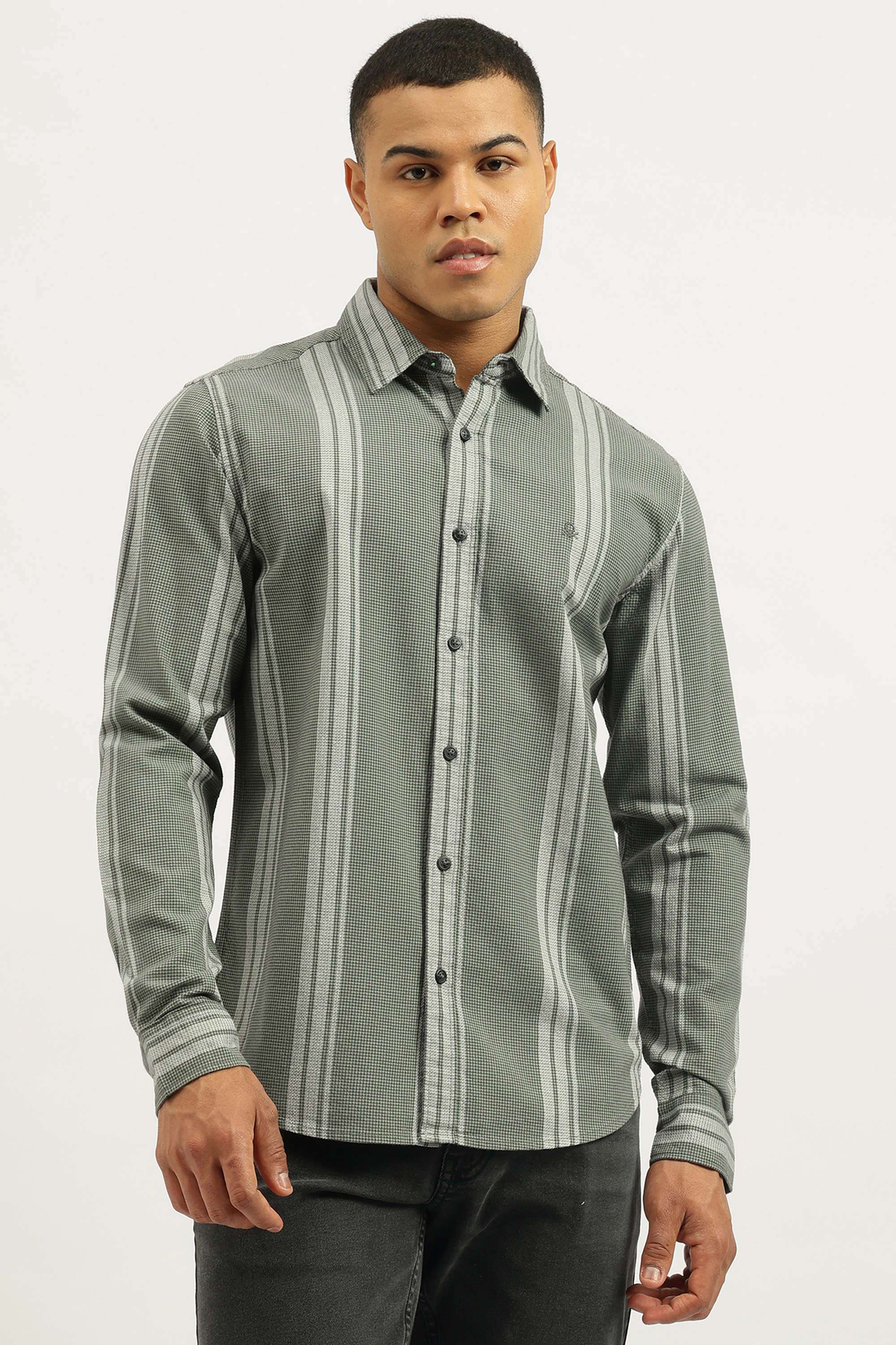 Stripes-Cotton-Men-s-Casual-Wear-Shirt