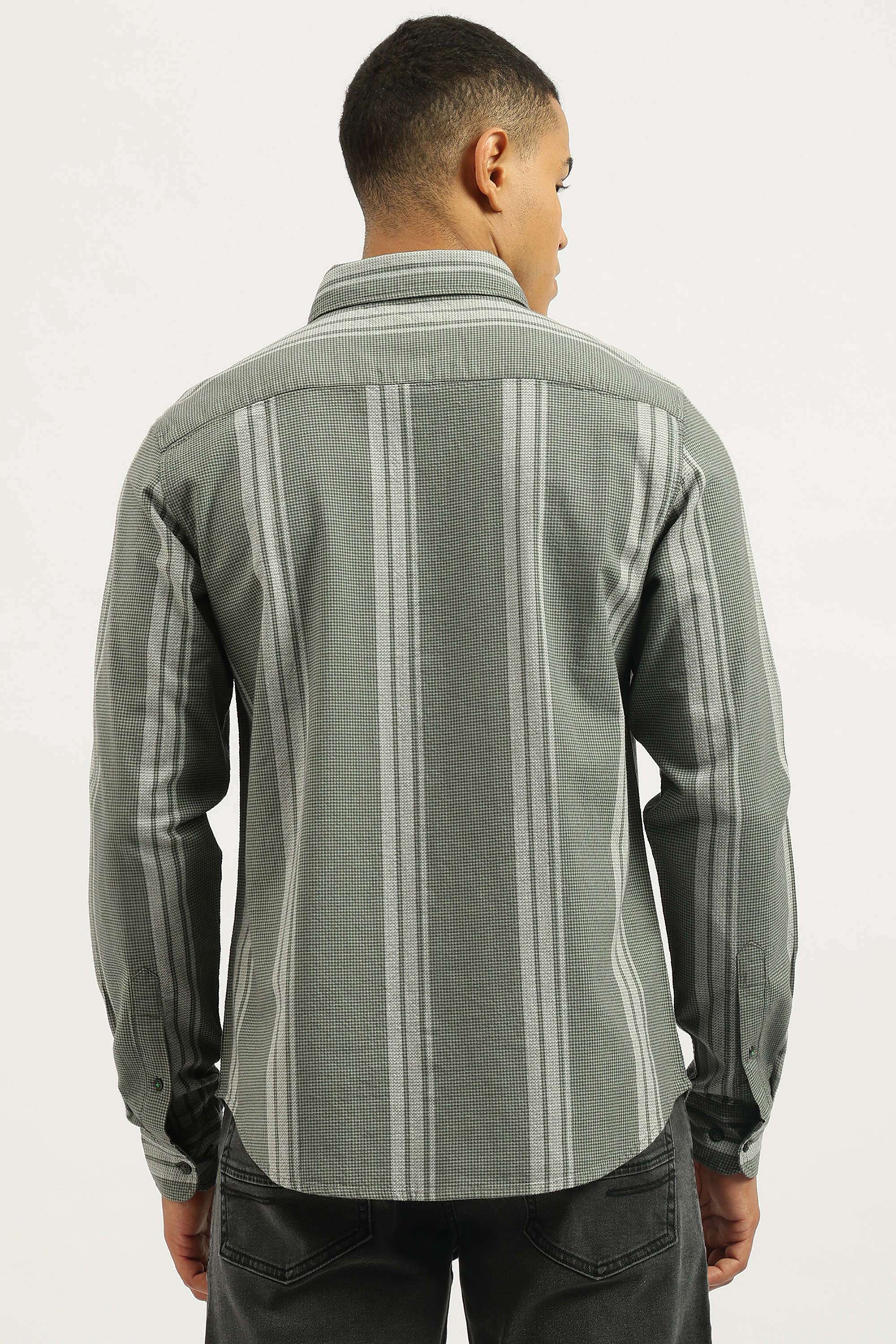 Stripes-Cotton-Men-s-Casual-Wear-Shirt