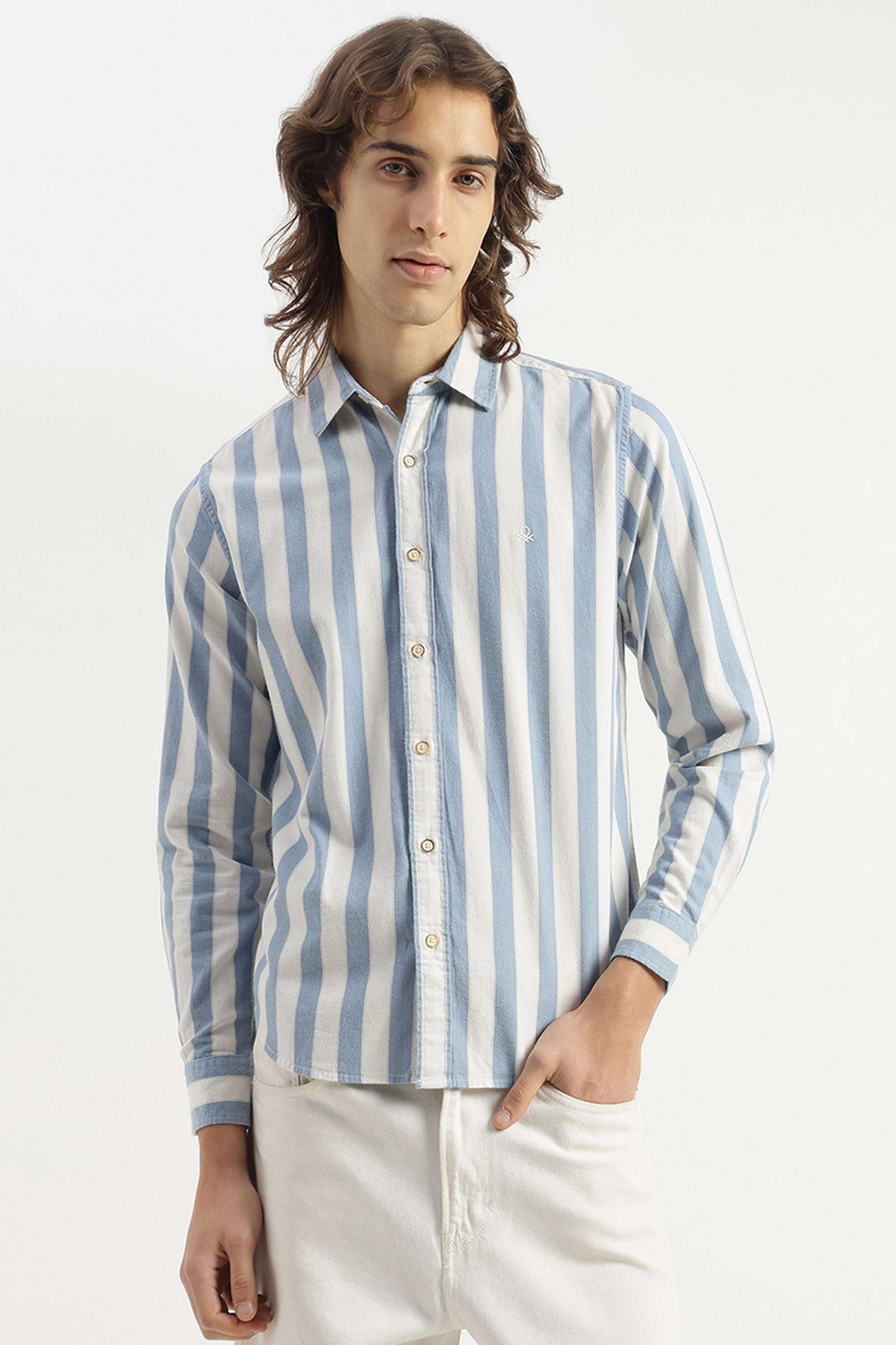 Stripes-Cotton-Regular-Fit-Men-s-Casual-Shirt