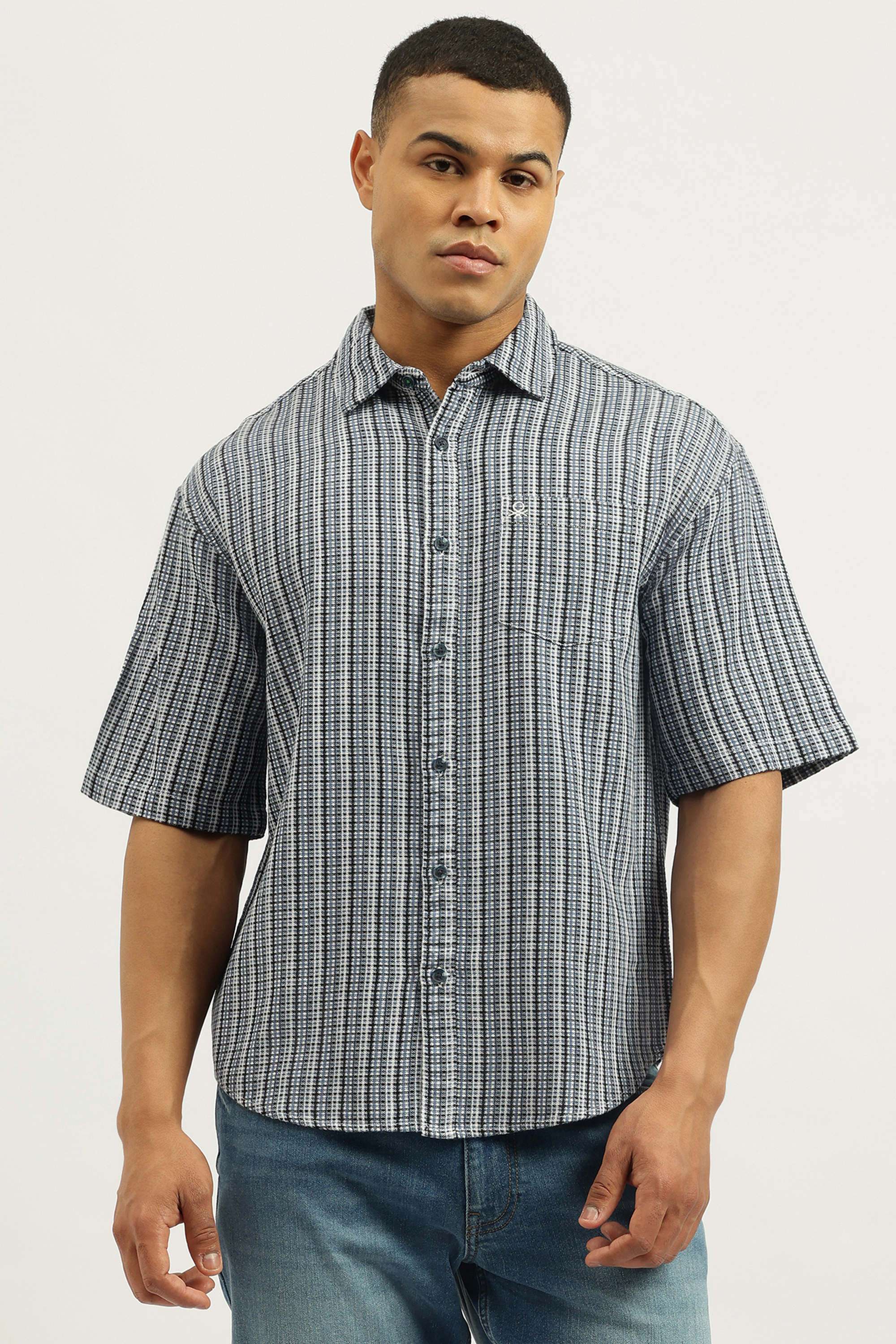 Stripes-Cotton-Men-s-Casual-Wear-Shirt
