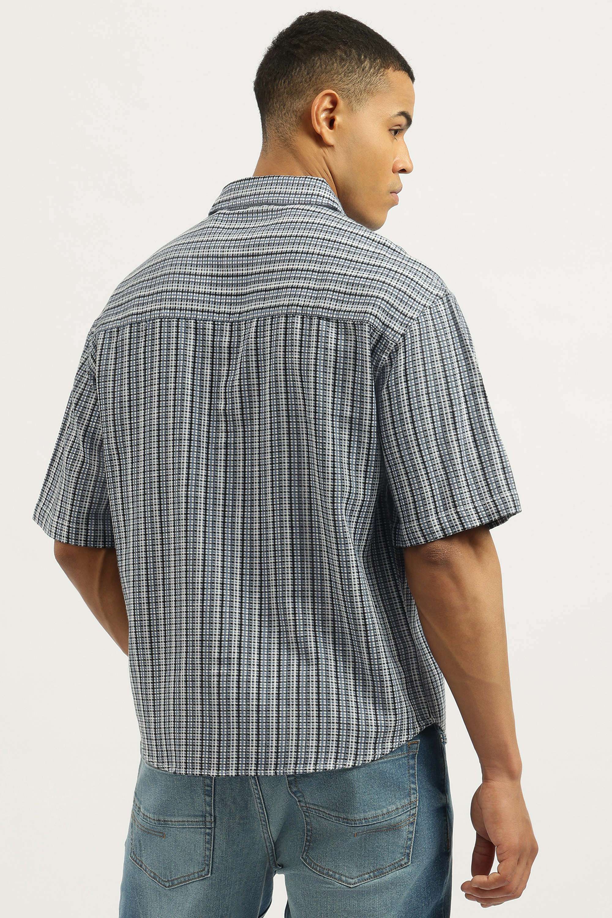 Stripes-Cotton-Men-s-Casual-Wear-Shirt