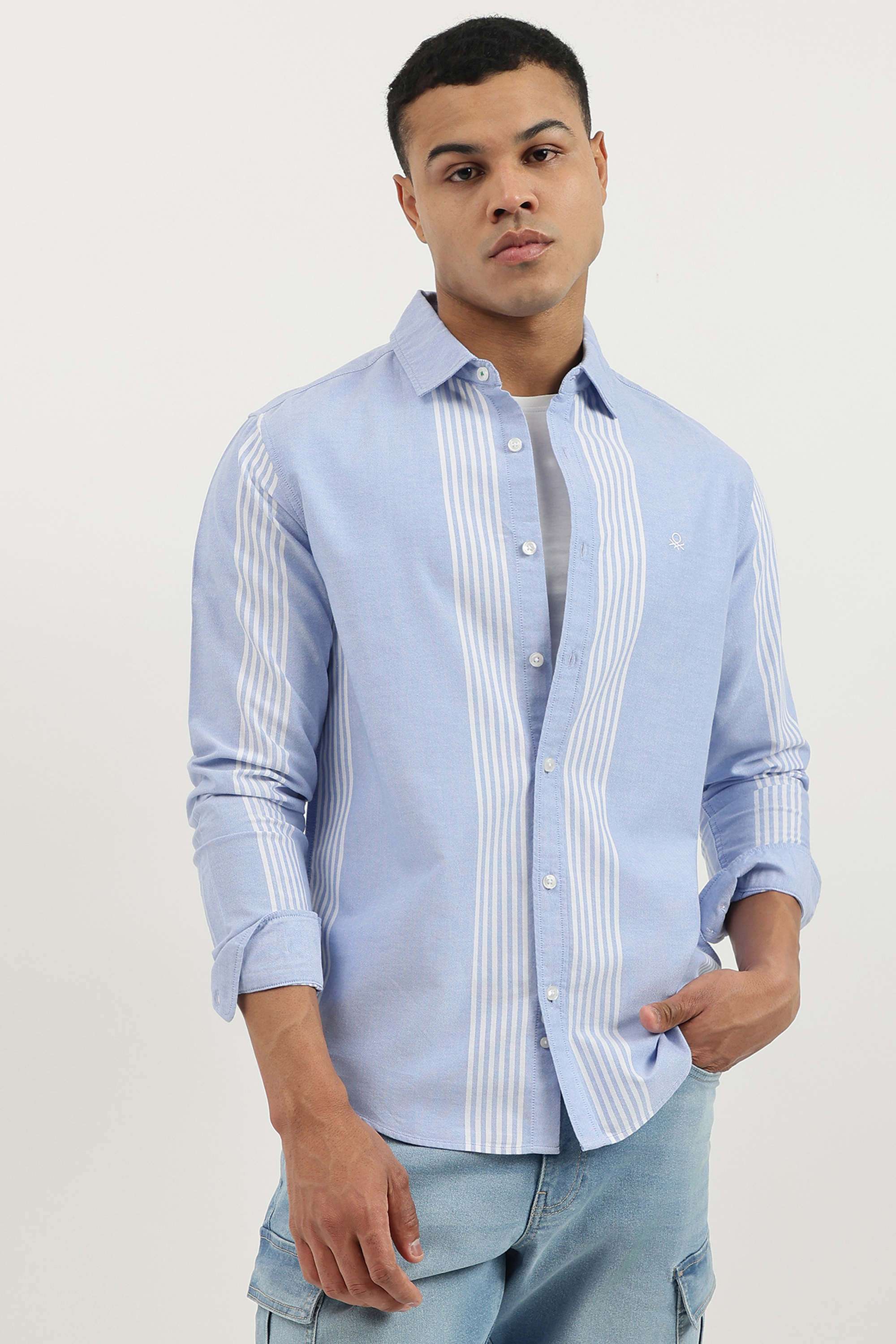 Stripes-Cotton-Men-s-Casual-Wear-Shirt