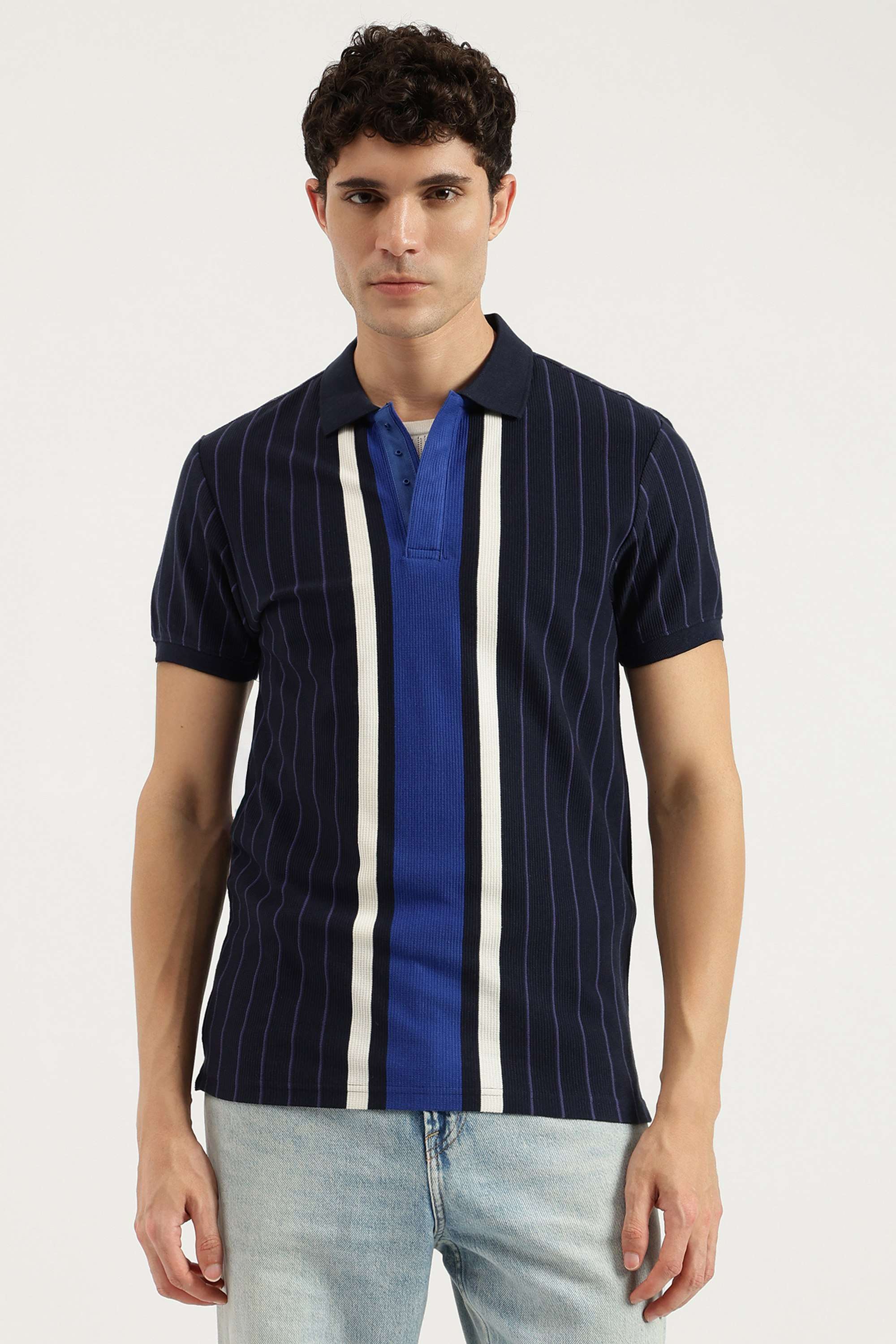 Stripes-Cotton-Polo-Men-s-T-Shirt