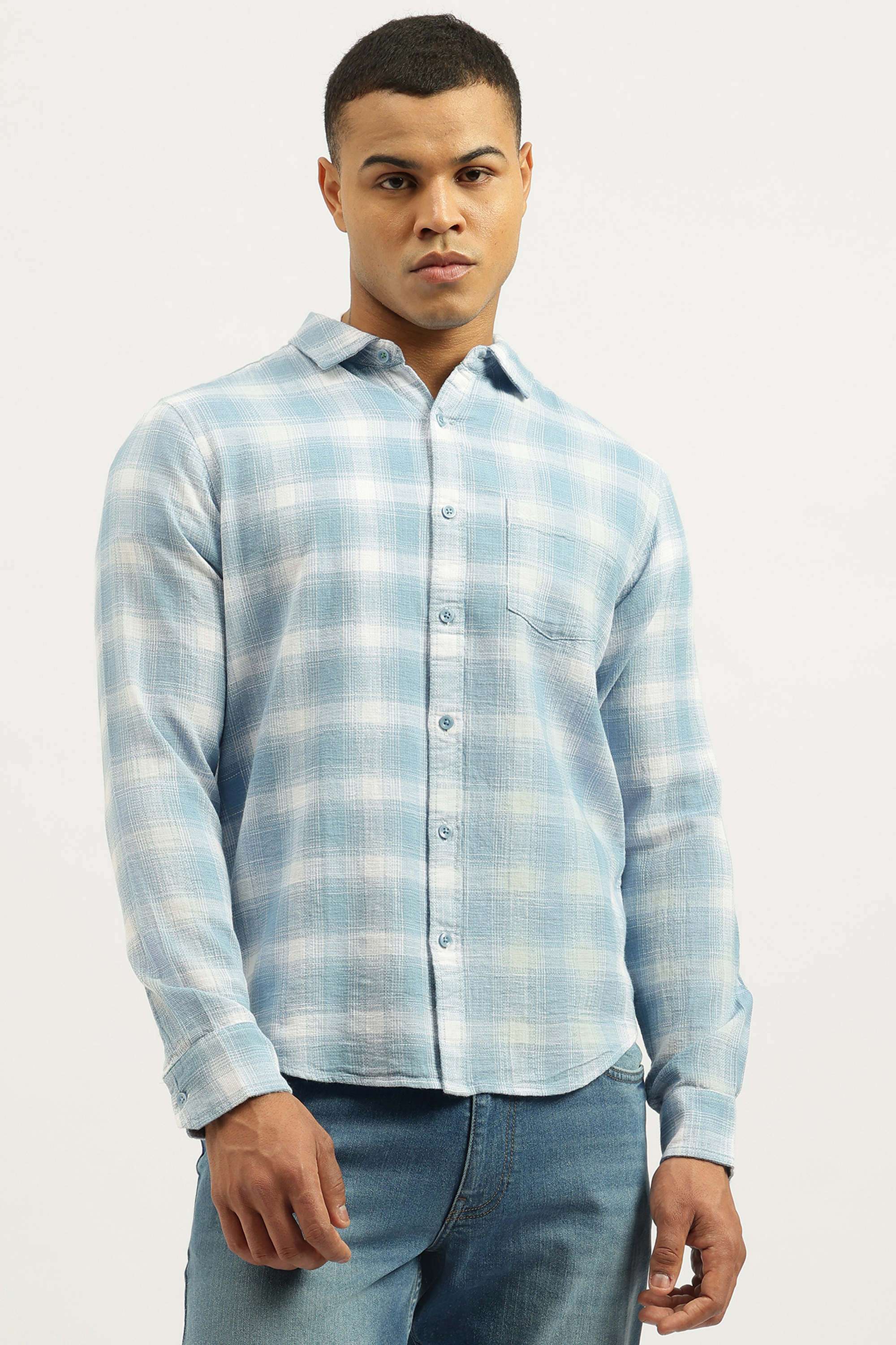 Checks-Cotton-Men-s-Casual-Wear-Shirt