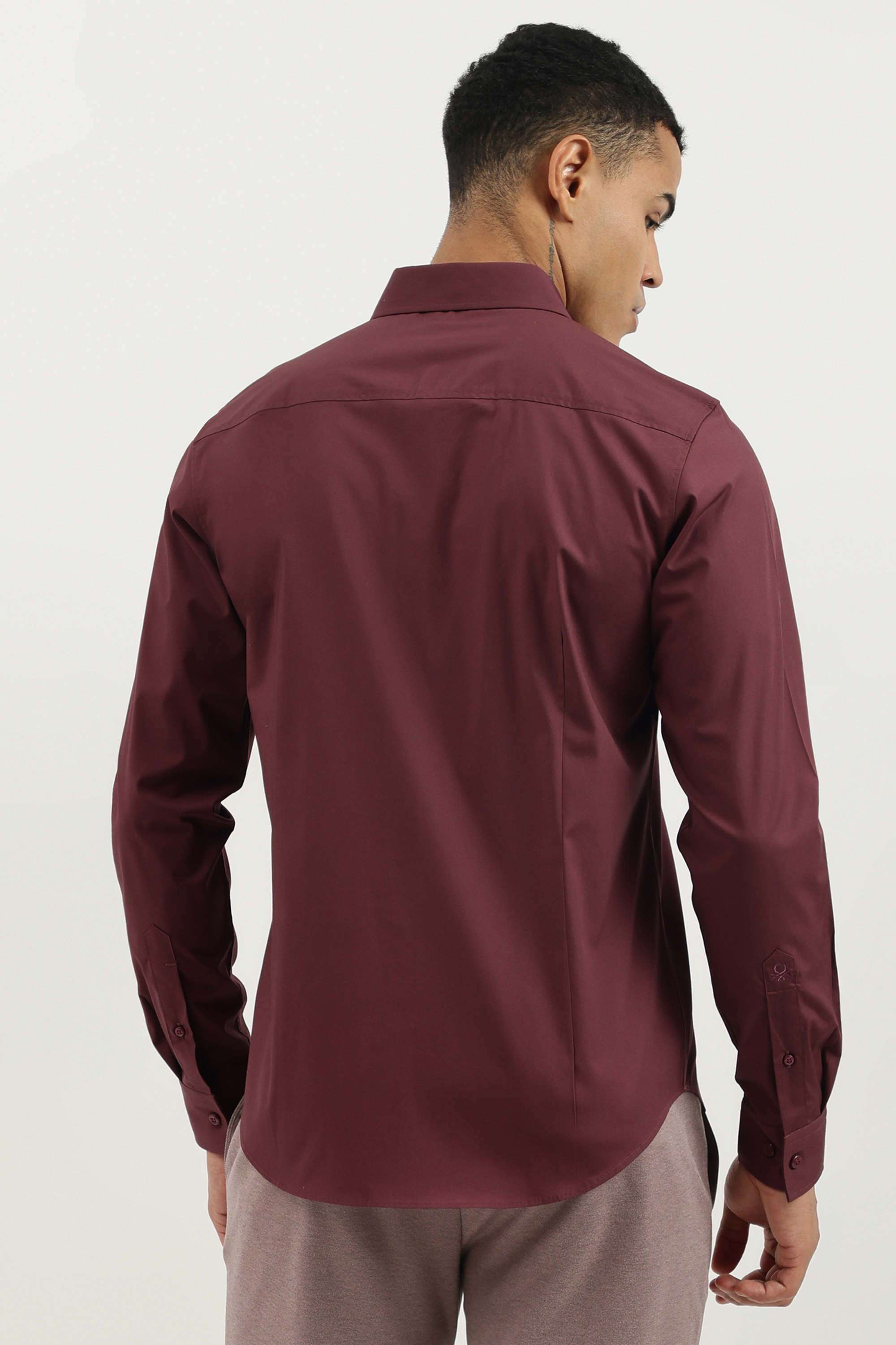 Solid-Cotton-Men-s-Casual-Wear-Shirt