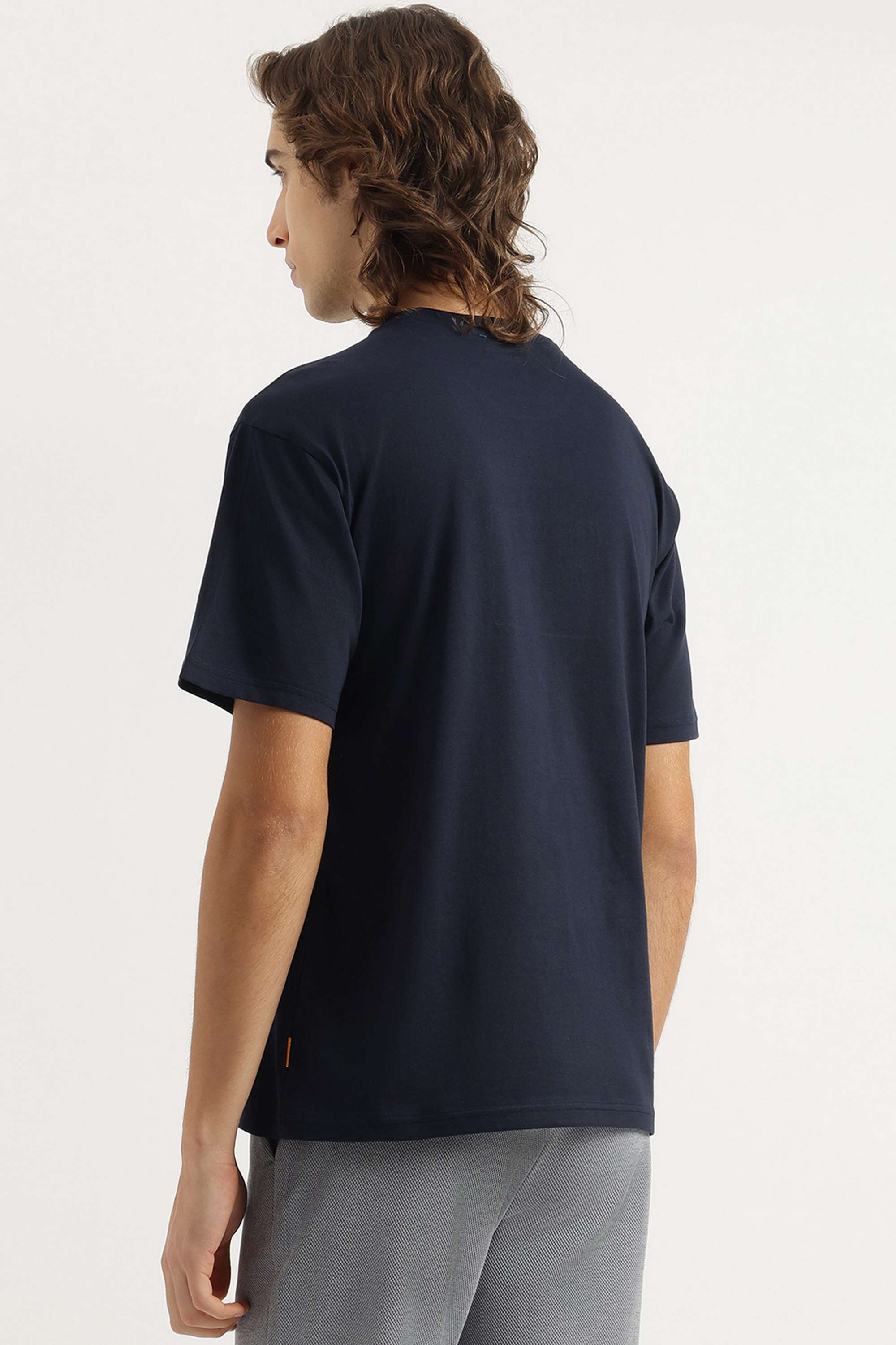 Solid-Cotton-Round-Neck-Men-s-T-Shirt