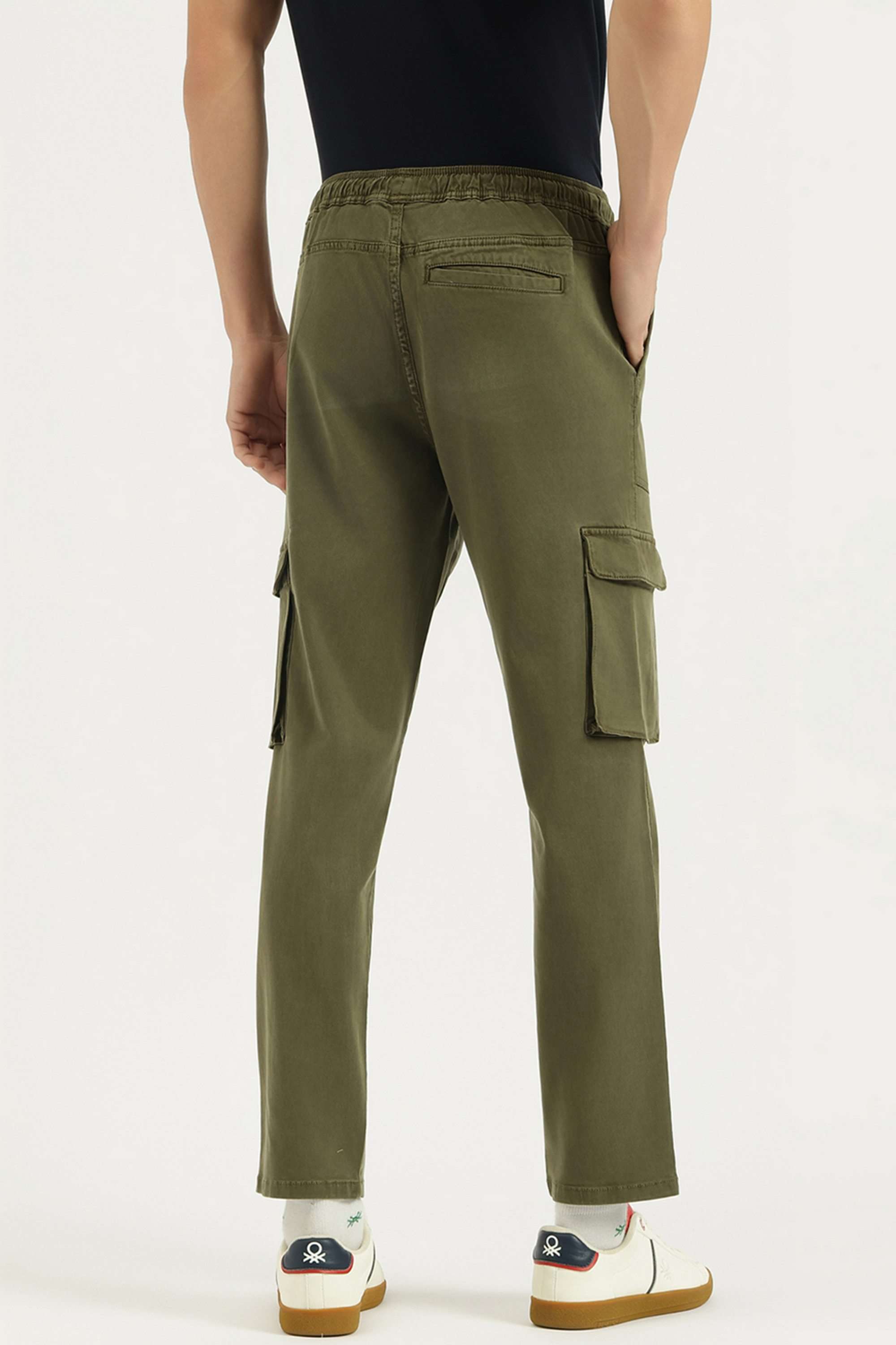 Solid-Cotton-Blend-Relaxed-Fit-Men-s-Trousers