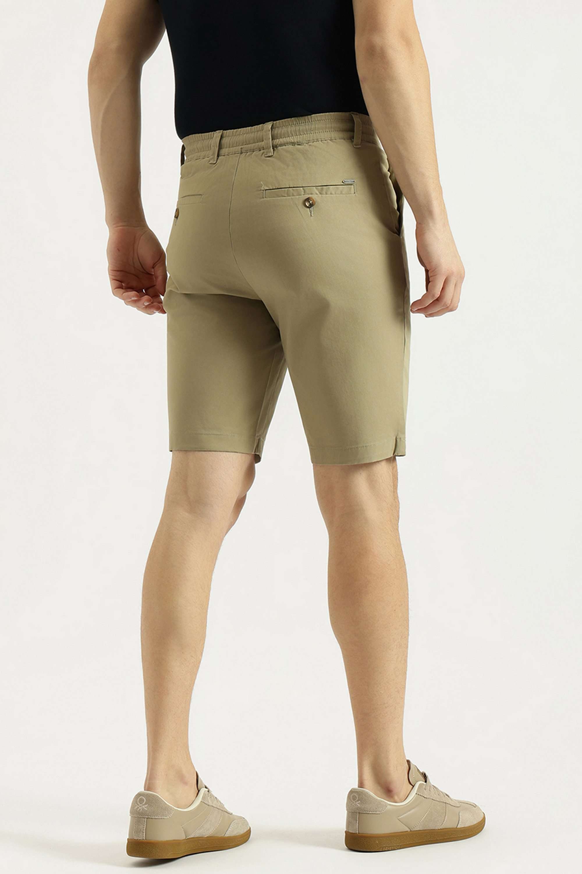 Solid-Cotton-Blend-Relaxed-Fit-Men-s-Shorts