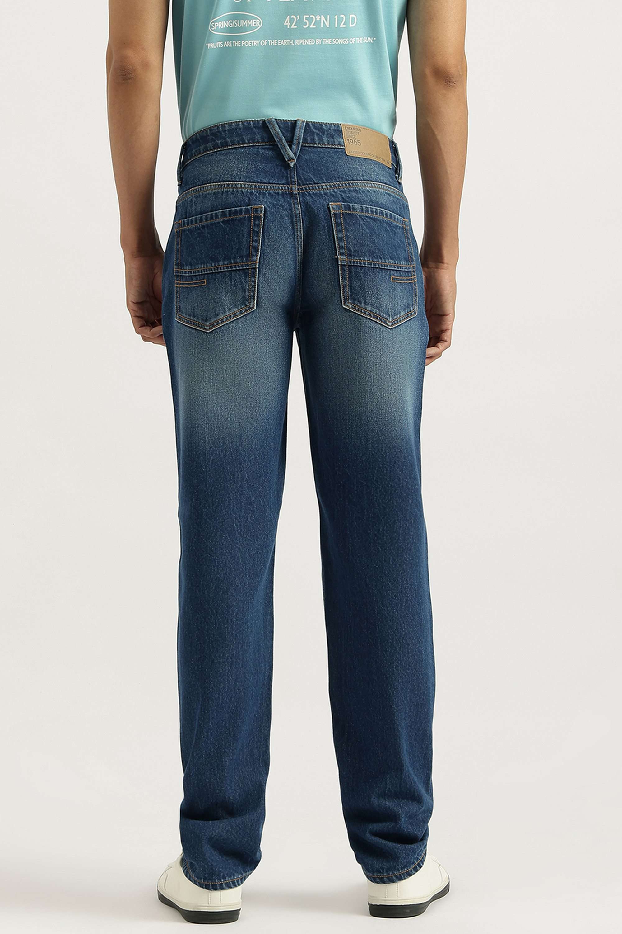 Solid-Cotton-Straight-Fit-Men-s-Jeans