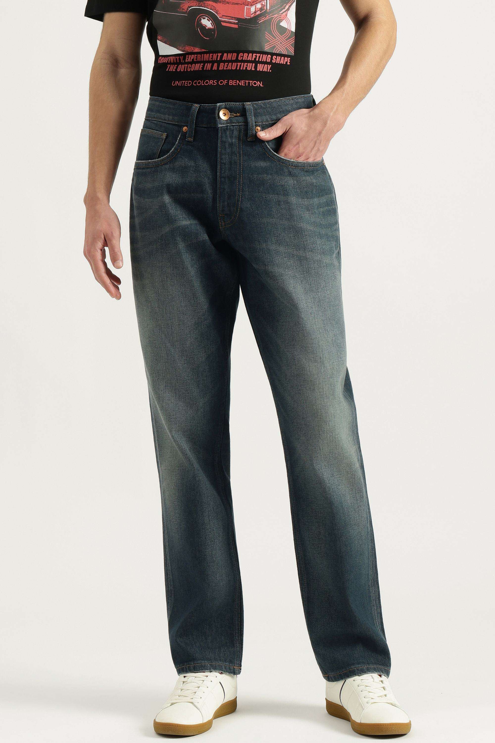 Solid-Cotton-Blend-Relaxed-Fit-Men-s-Jeans