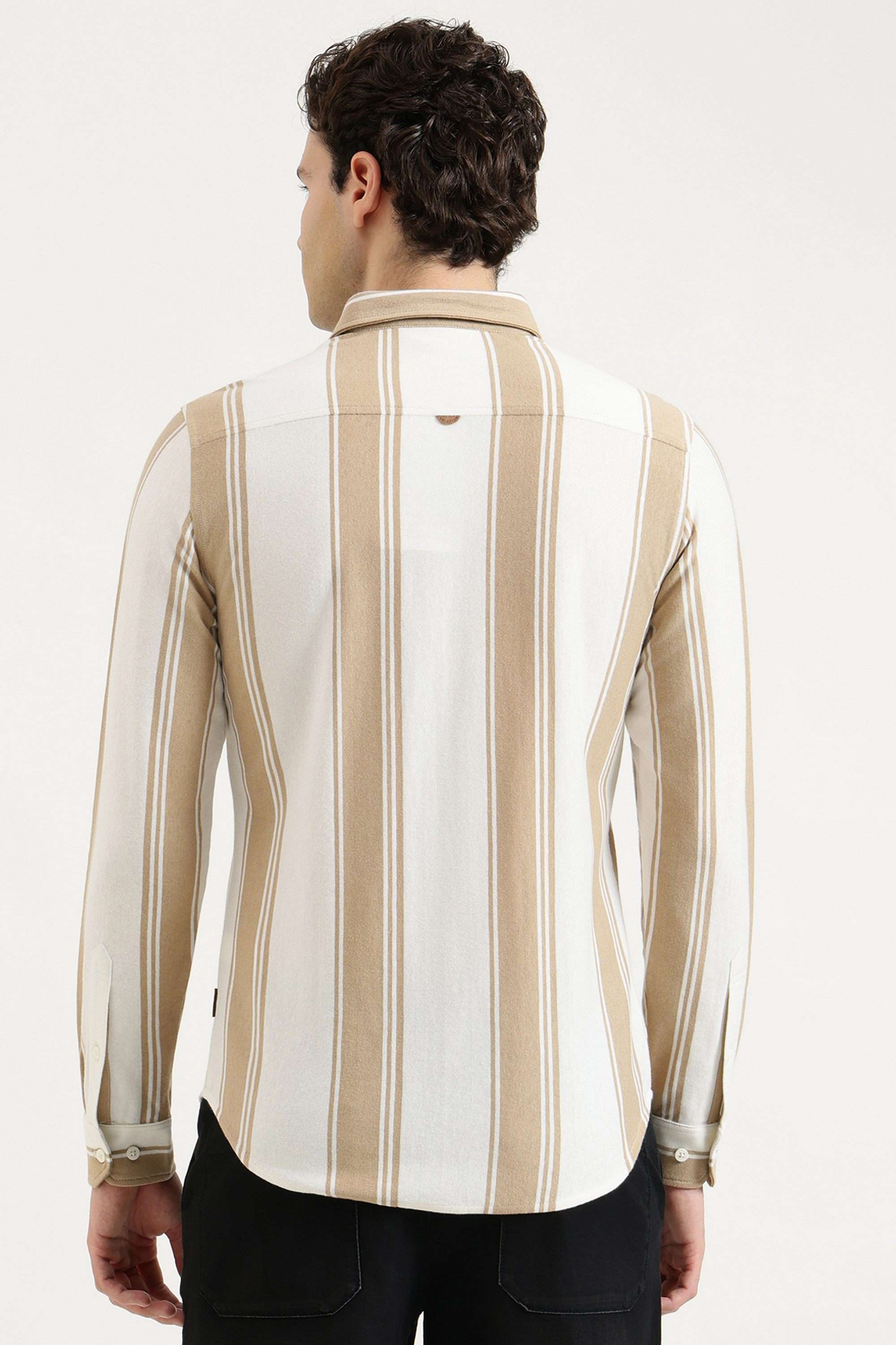 Stripes-Cotton-Blend-Slim-Fit-Men-s-Casual-Shirt