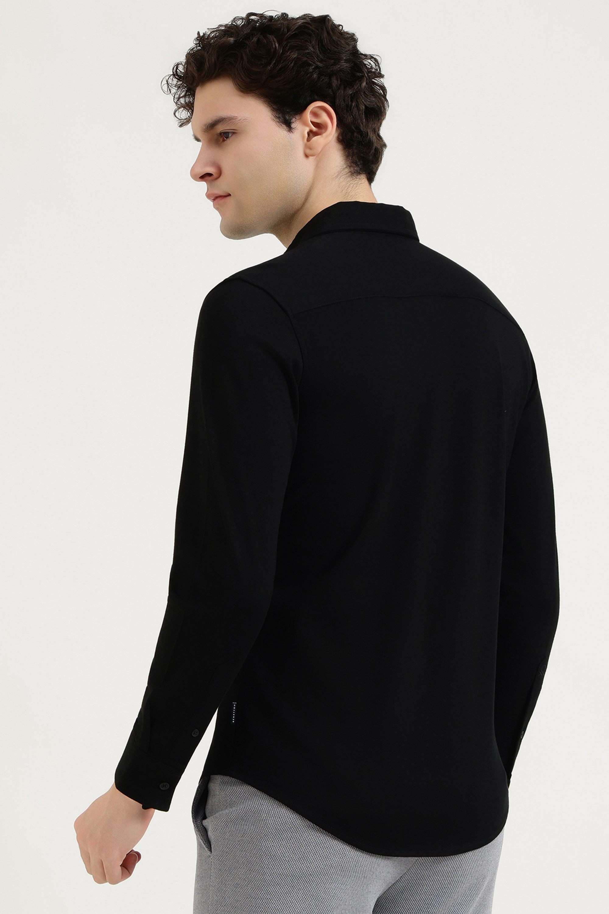 Solid-Cotton-Slim-Fit-Men-s-Casual-Shirt