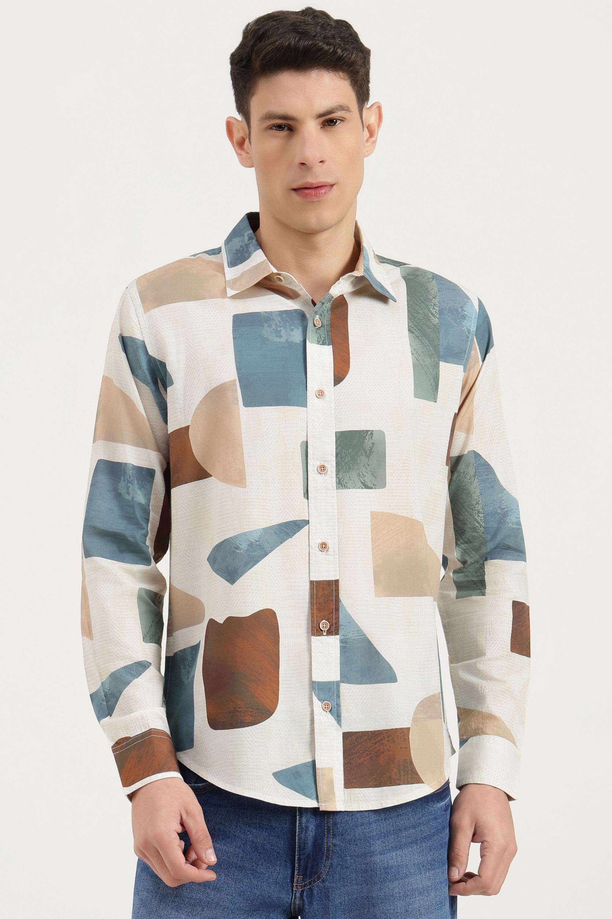 PRINTED-Cotton-Blend-Regular-Fit-Men-s-Shirt