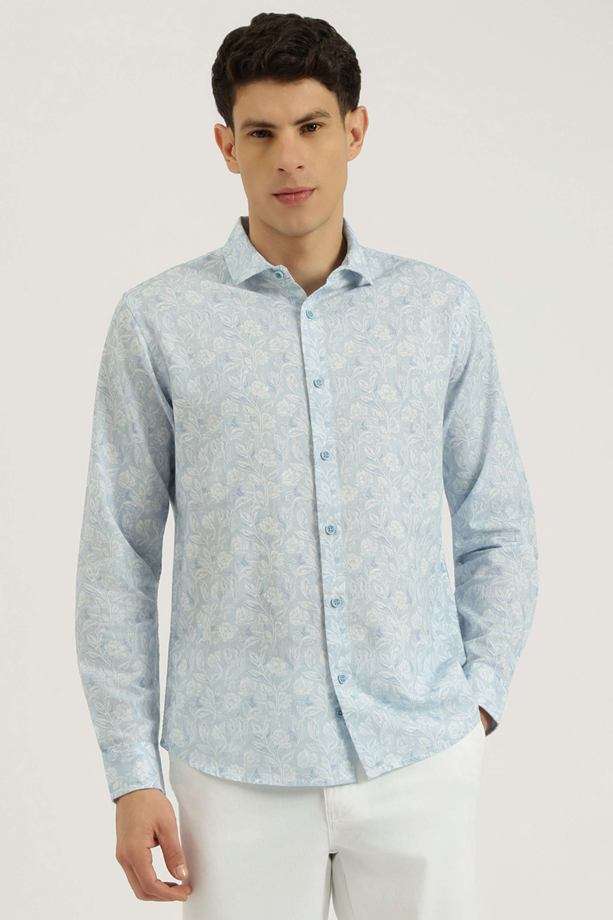 Printed-Cotton-Blend-Regular-Fit-Men-s-Shirt