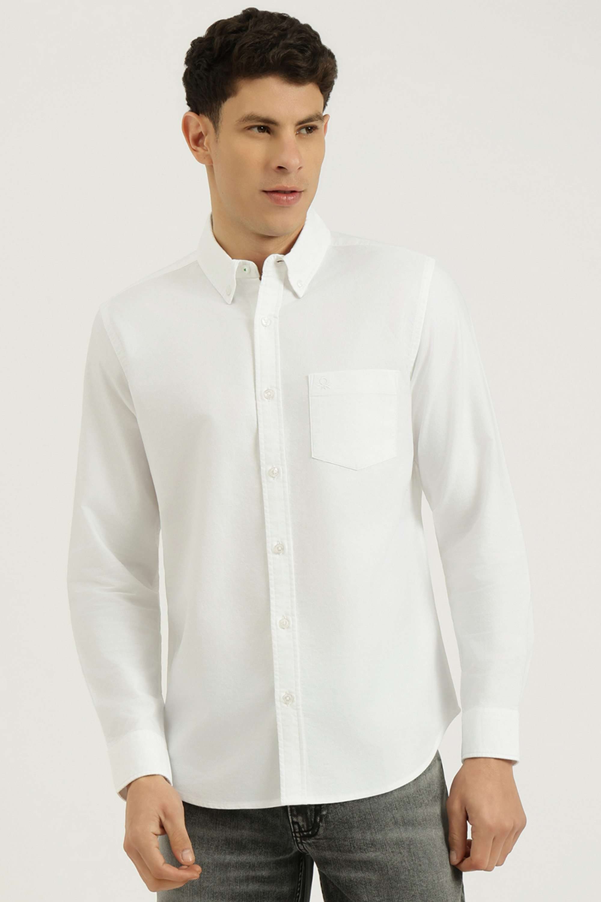 Solid-Cotton-Regular-Fit-Men-s-Shirt