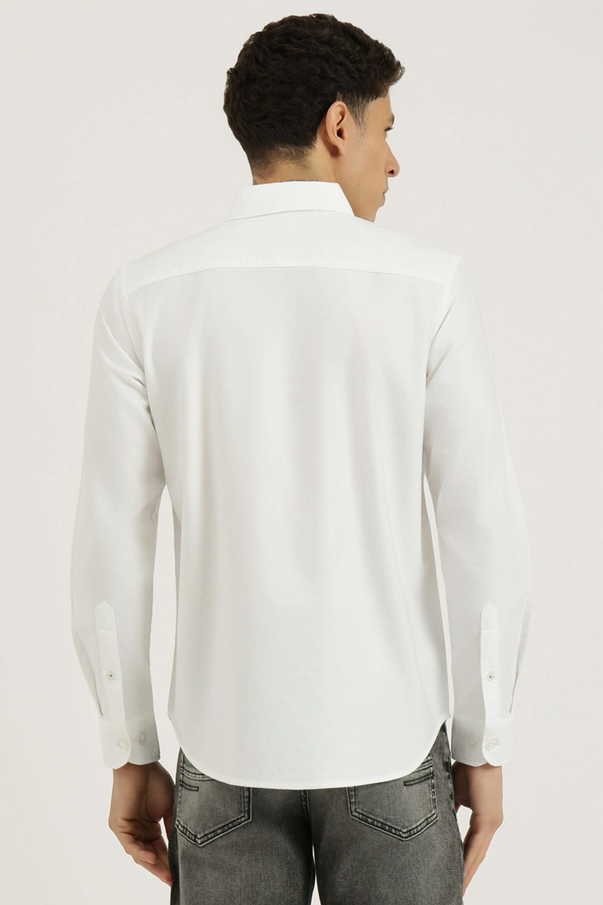 Solid-Cotton-Regular-Fit-Men-s-Shirt