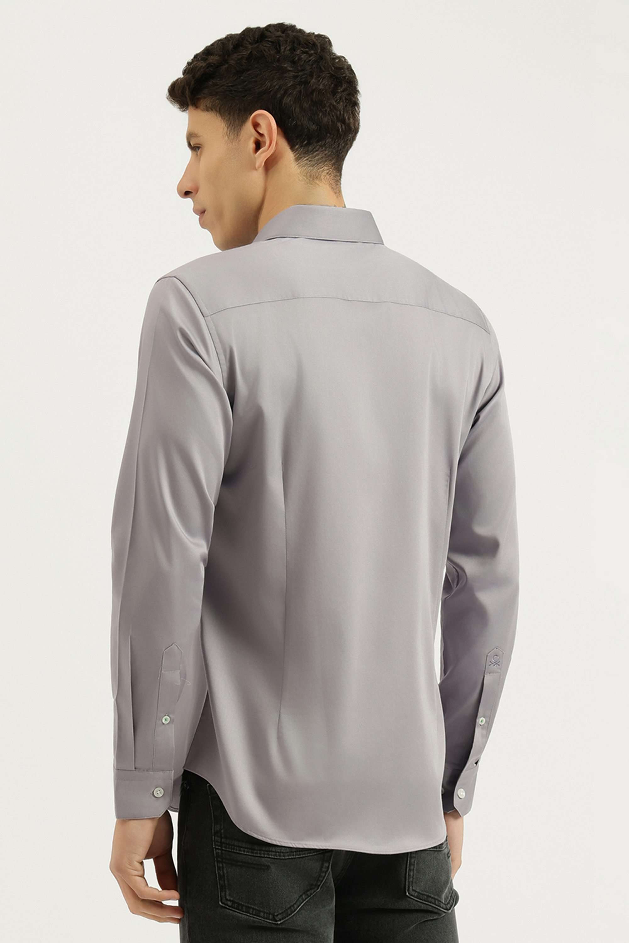 Solid-Cotton-Blend-Slim-Fit-Men-s-Shirt