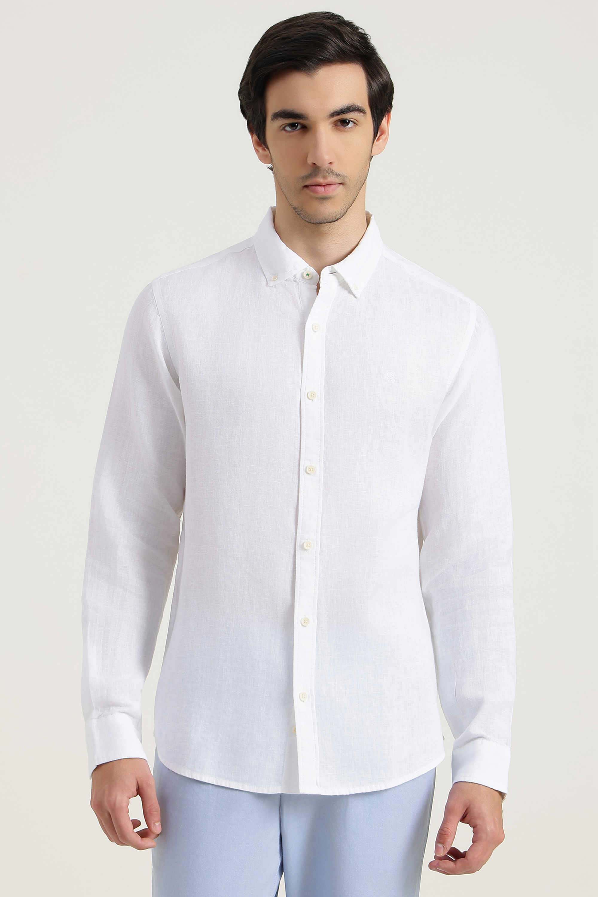 Solid-Linen-Regular-Fit-Men-s-Shirt