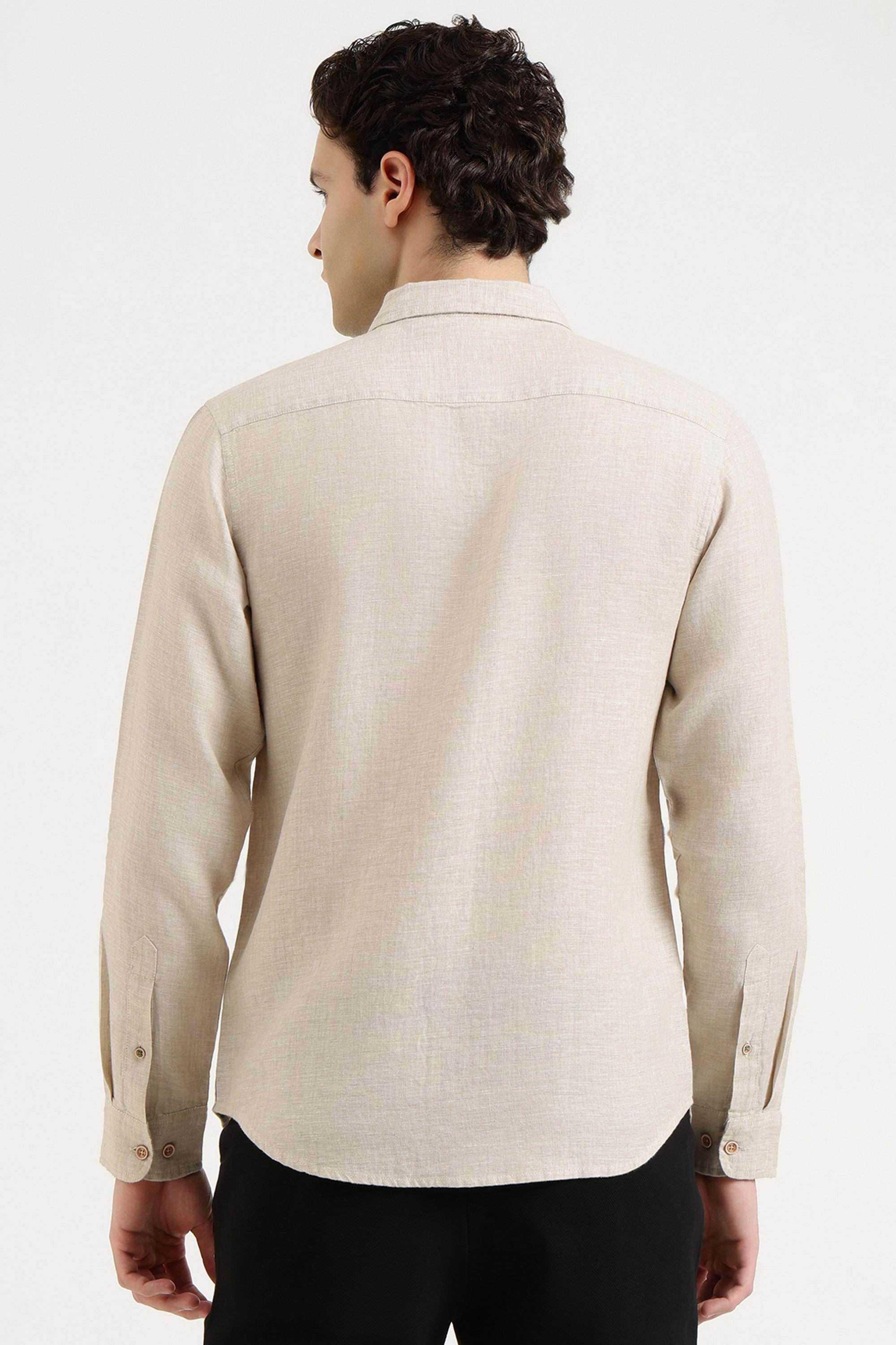 Solid-Linen-Regular-Fit-Men-s-Casual-Shirt