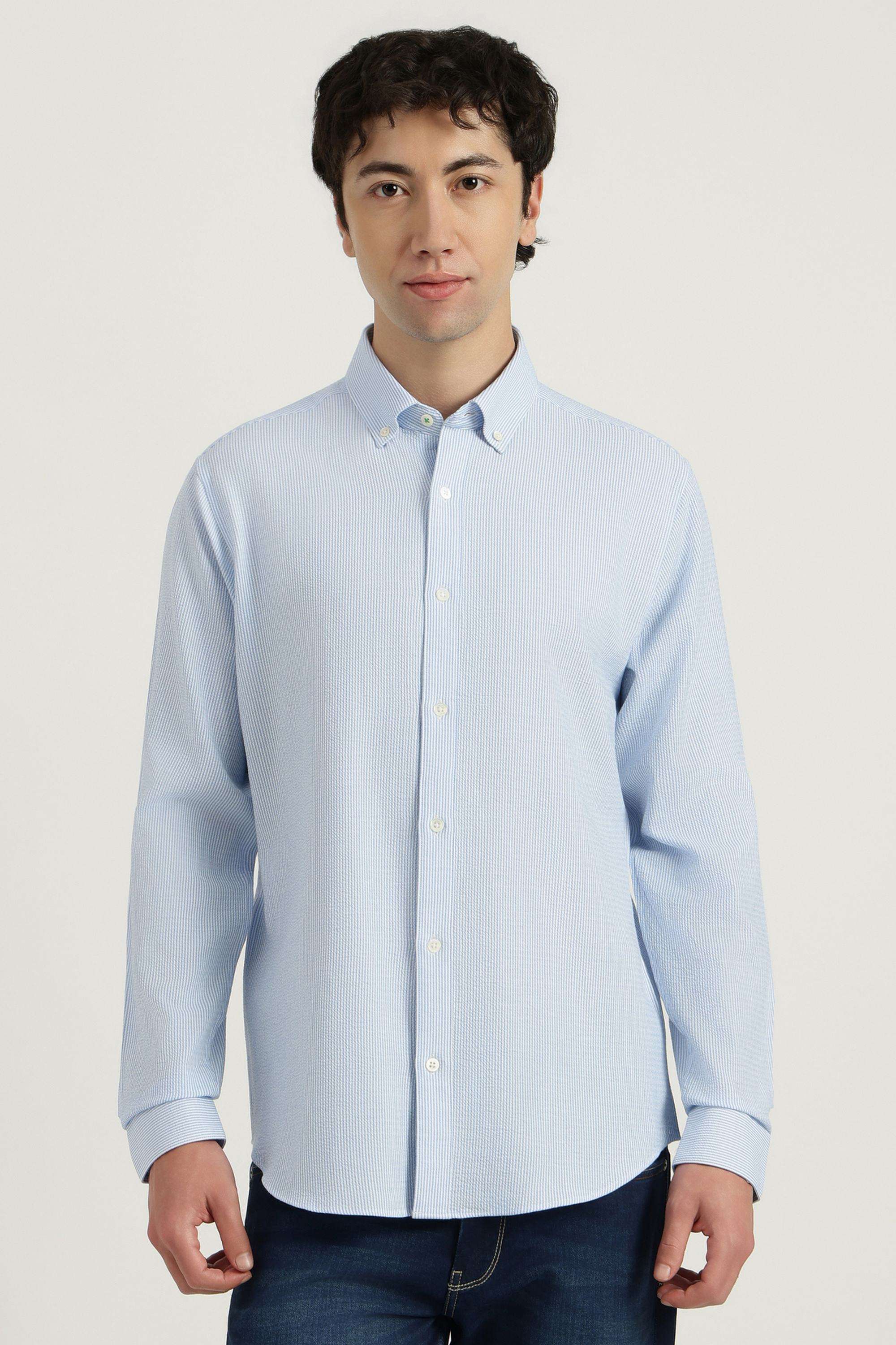 Stripes-Cotton-Blend-Regular-Fit-Men-s-Casual-Shirt
