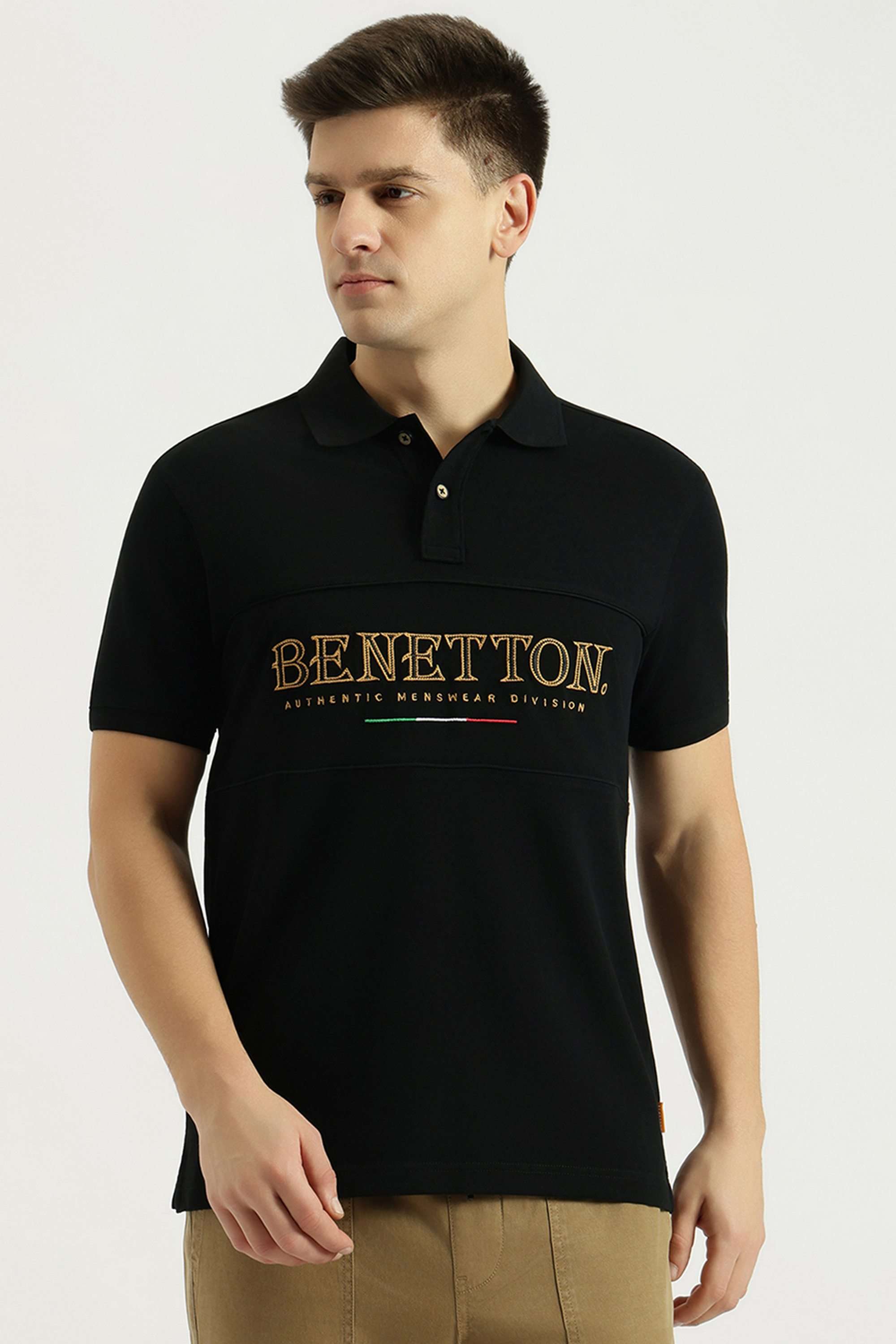 Solid-Cotton-Polo-Men-s-T-Shirt