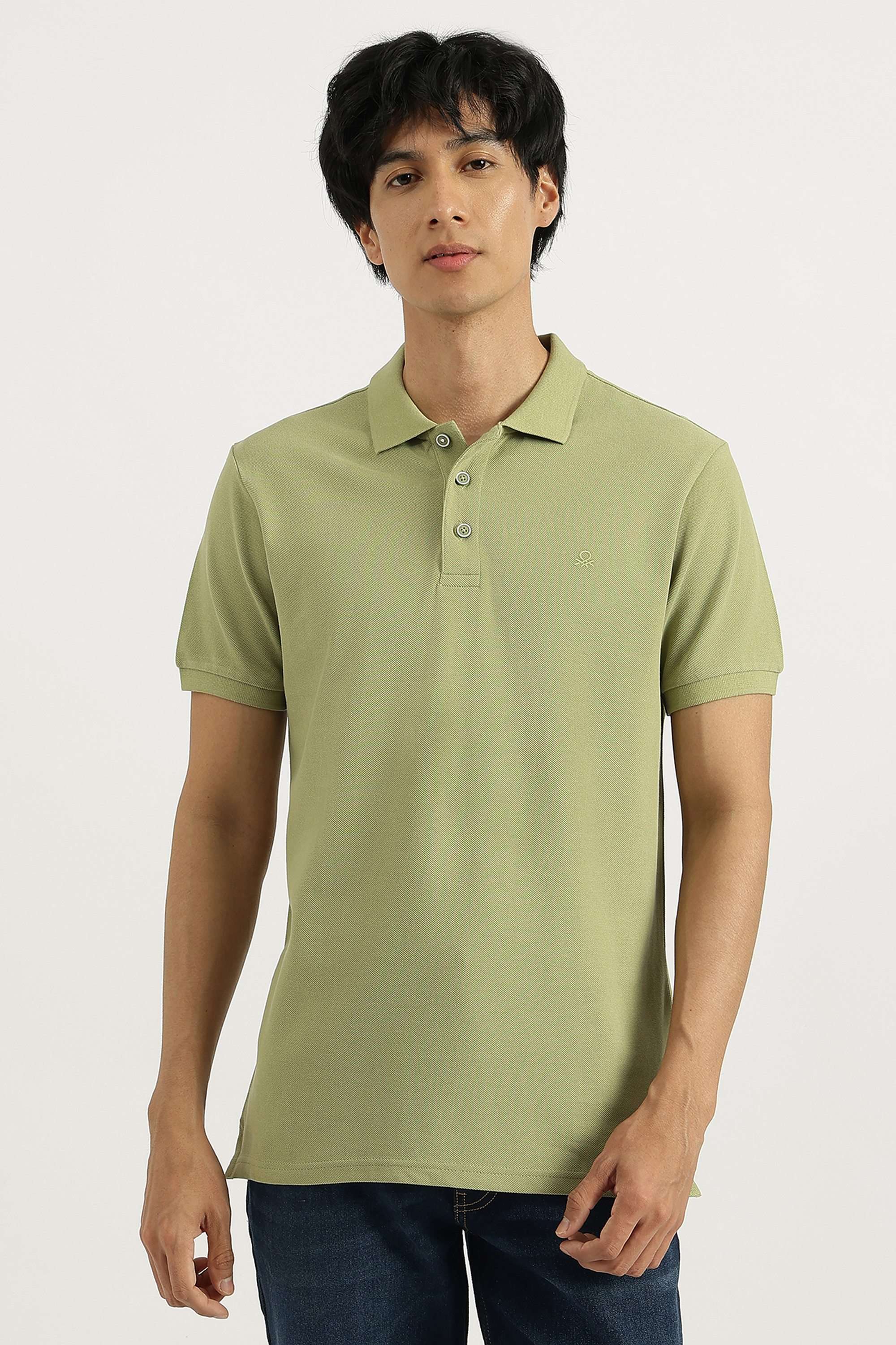 Solid-Cotton-Polo-Men-s-T-Shirt