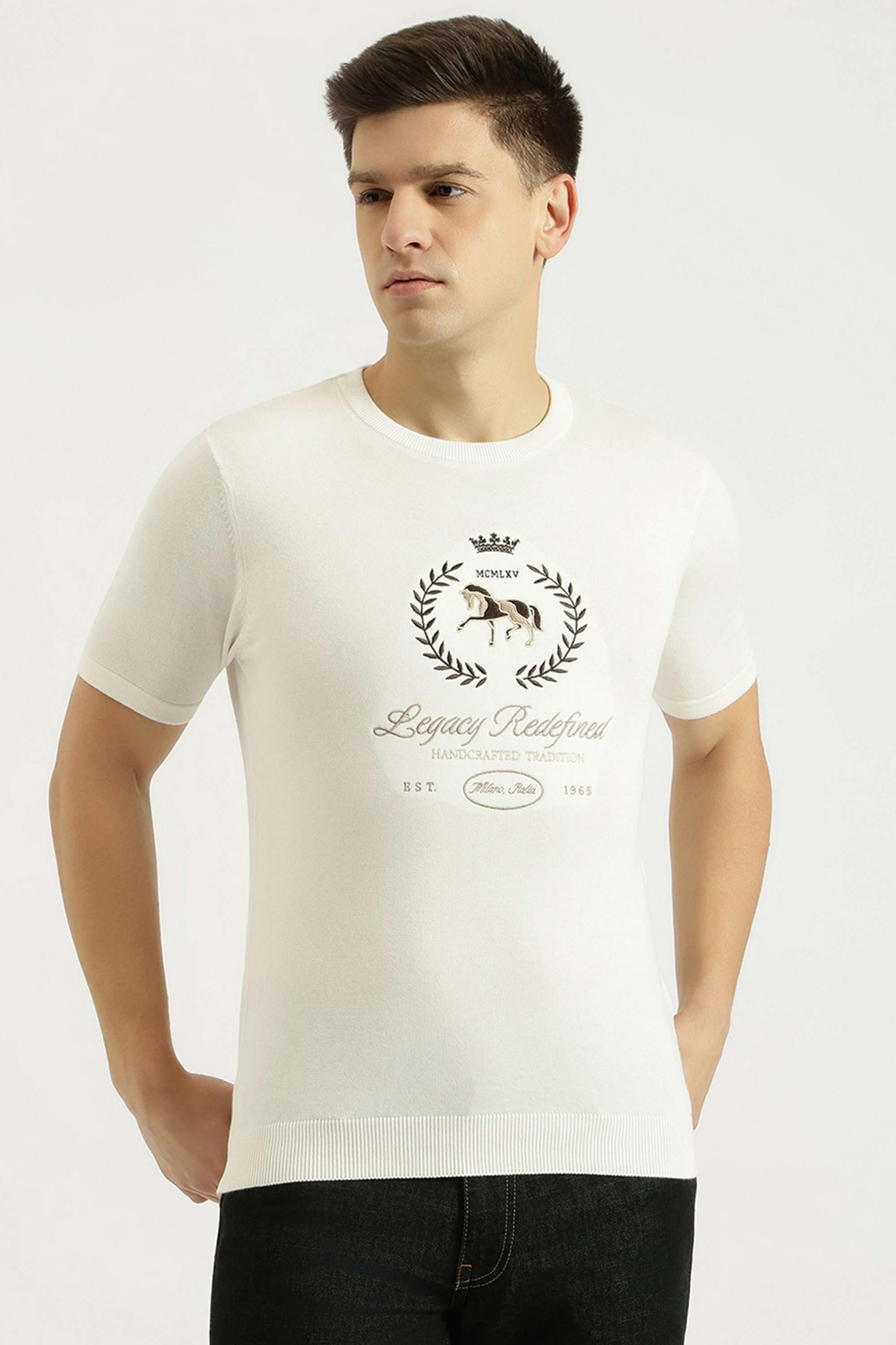 Solid-Cotton-Round-Neck-Men-s-T-Shirt