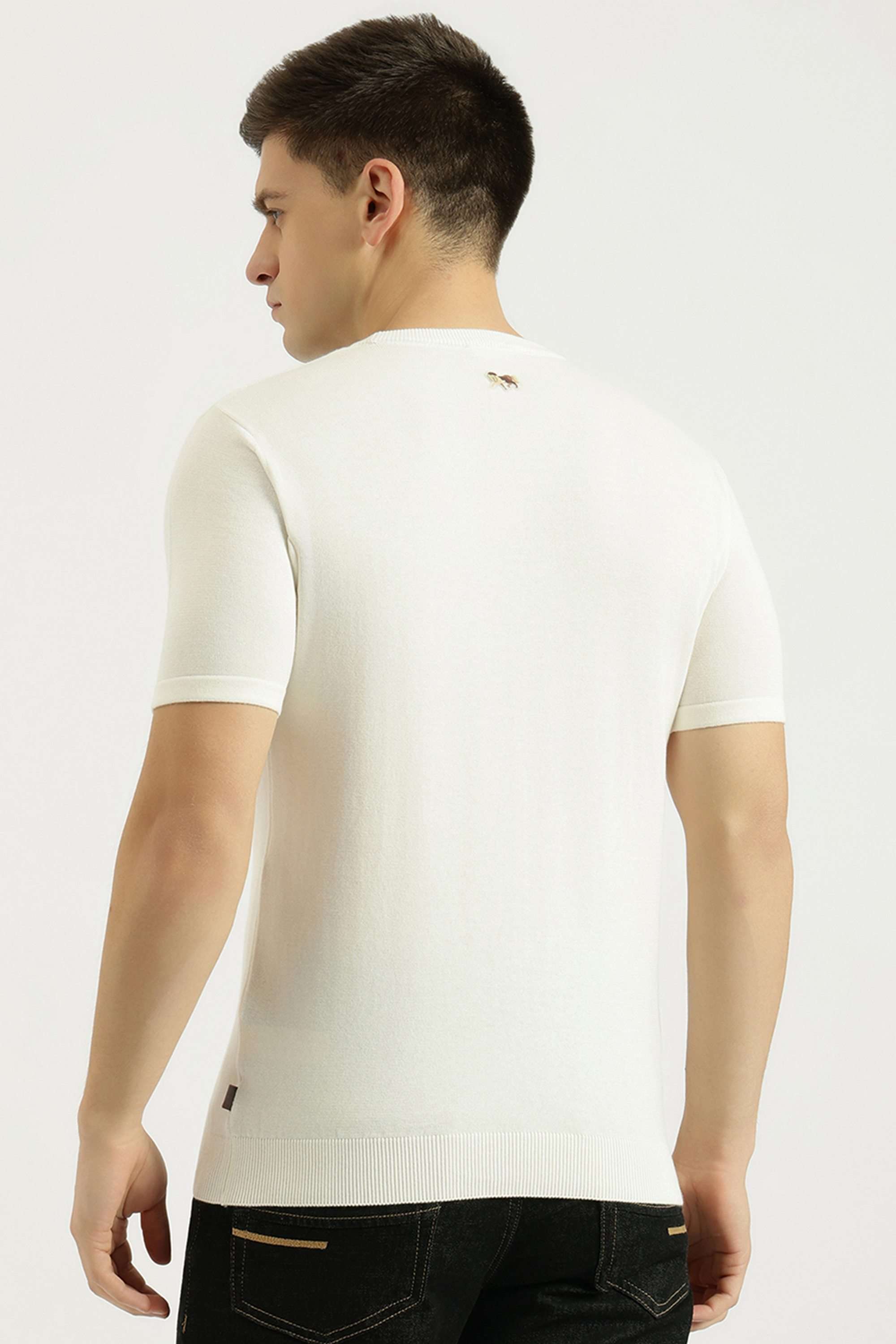 Solid-Cotton-Round-Neck-Men-s-T-Shirt