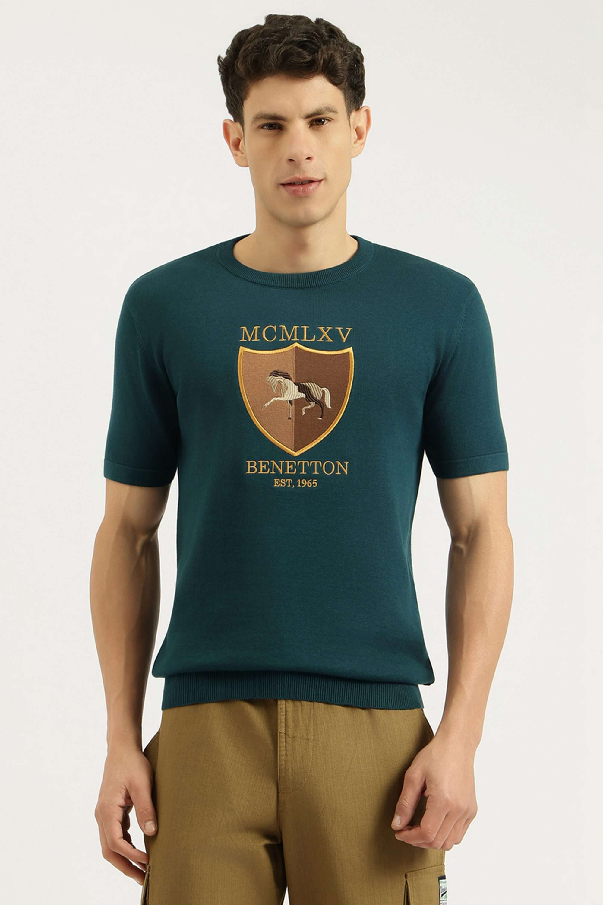Solid-Cotton-Round-Neck-Men-s-T-Shirt