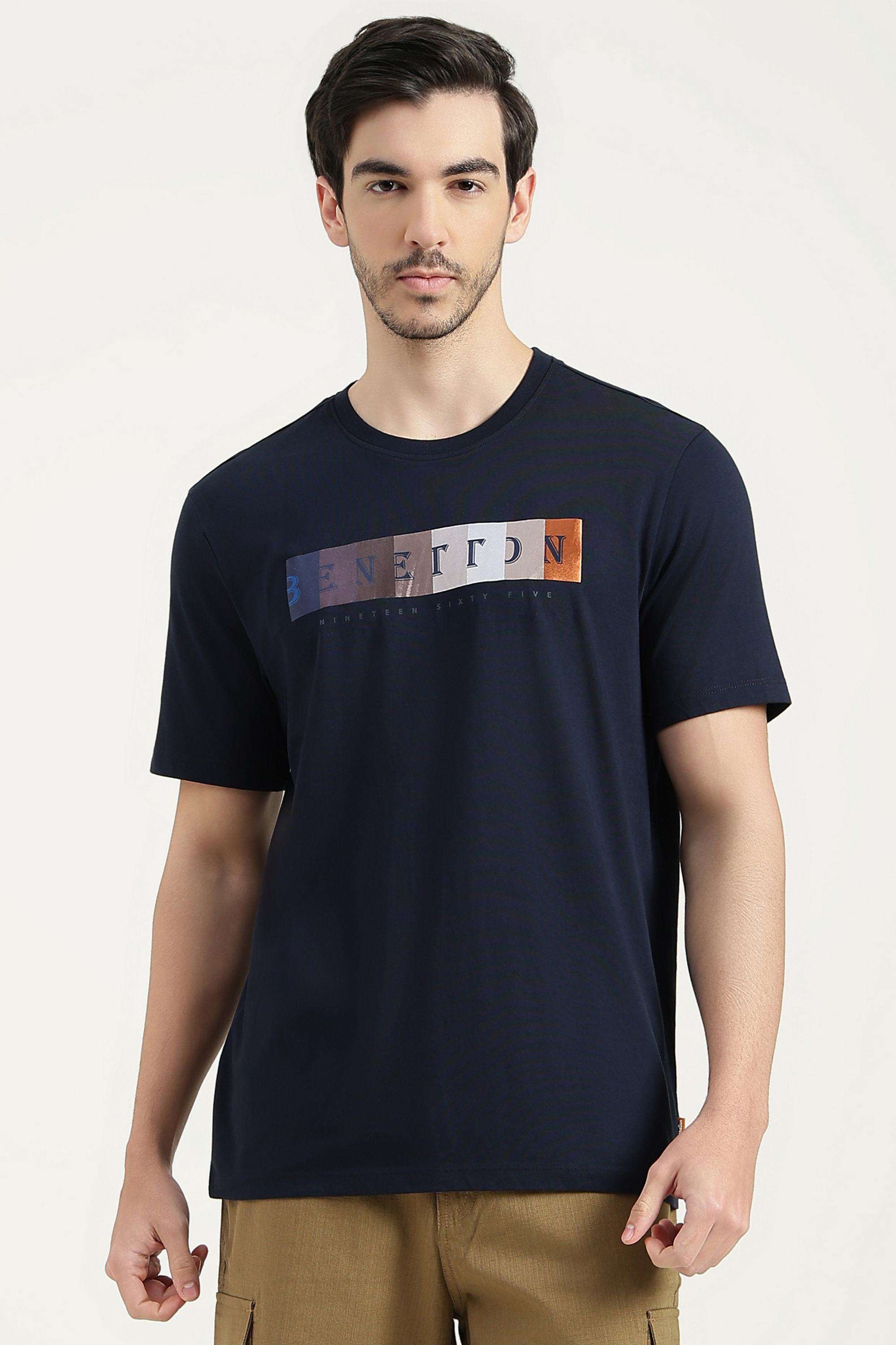 Solid-Cotton-Relaxed-Fit-Men-s-T-Shirt