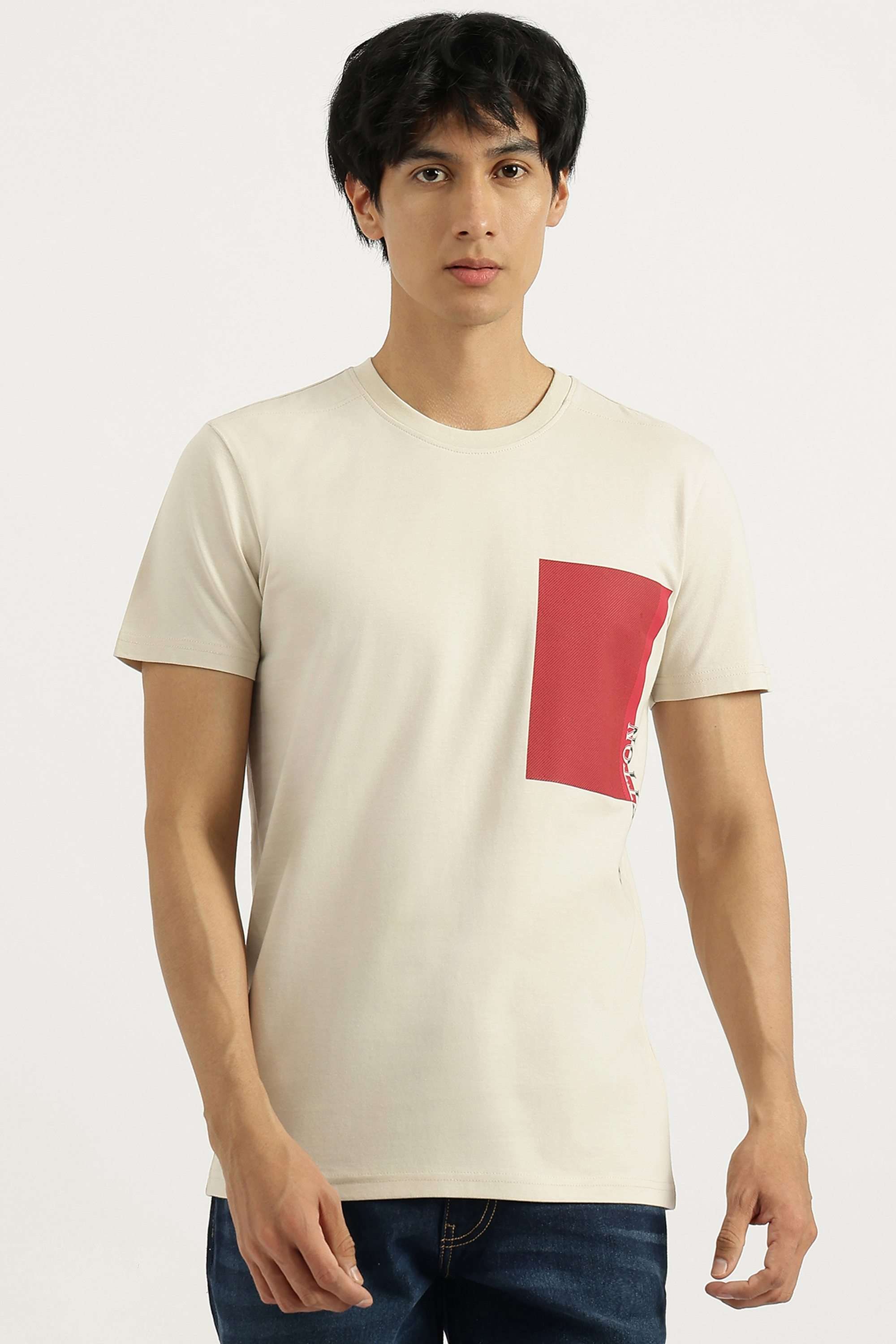 Solid-Cotton-Round-Neck-Men-s-T-Shirt