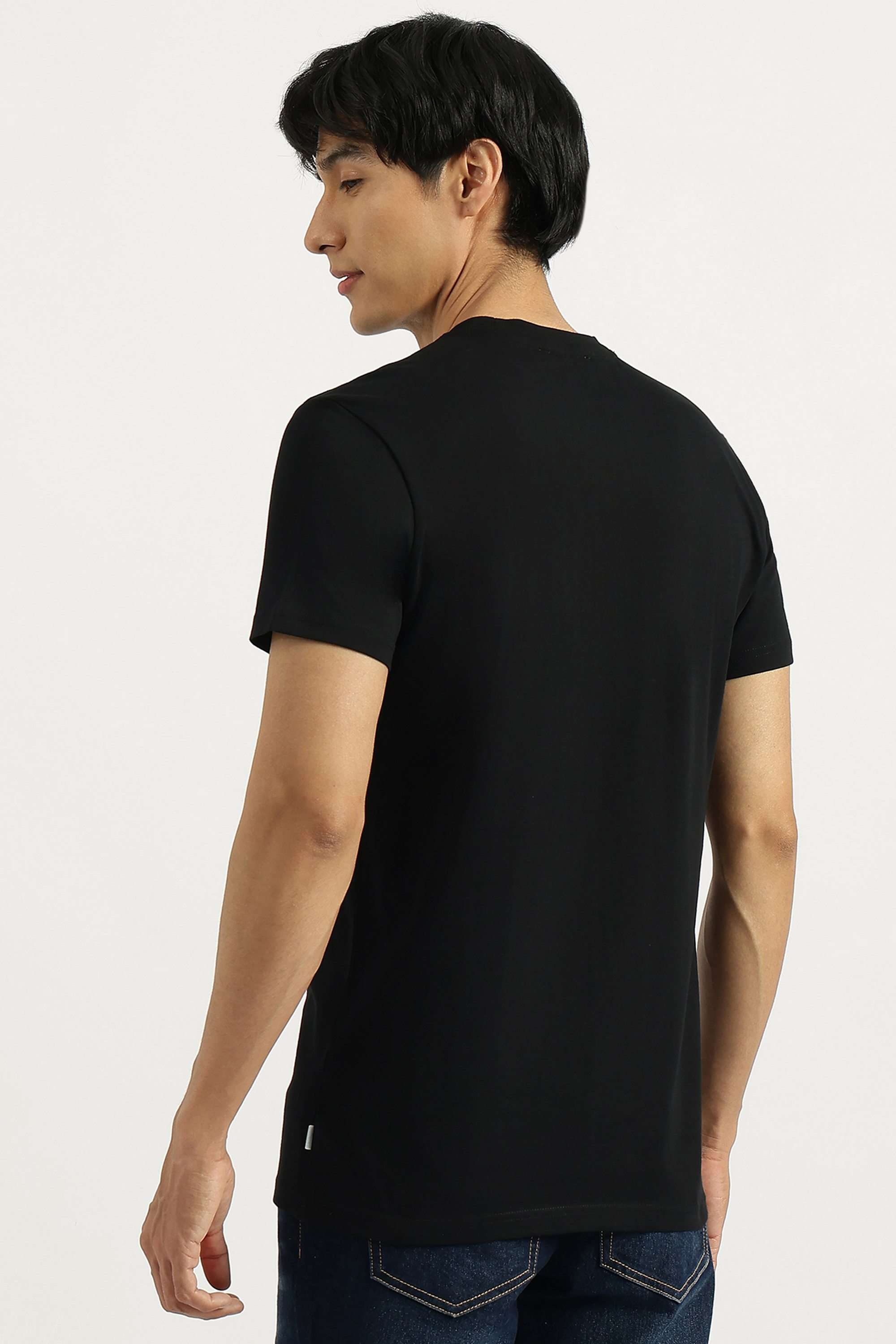 Solid-Cotton-Round-Neck-Men-s-T-Shirt