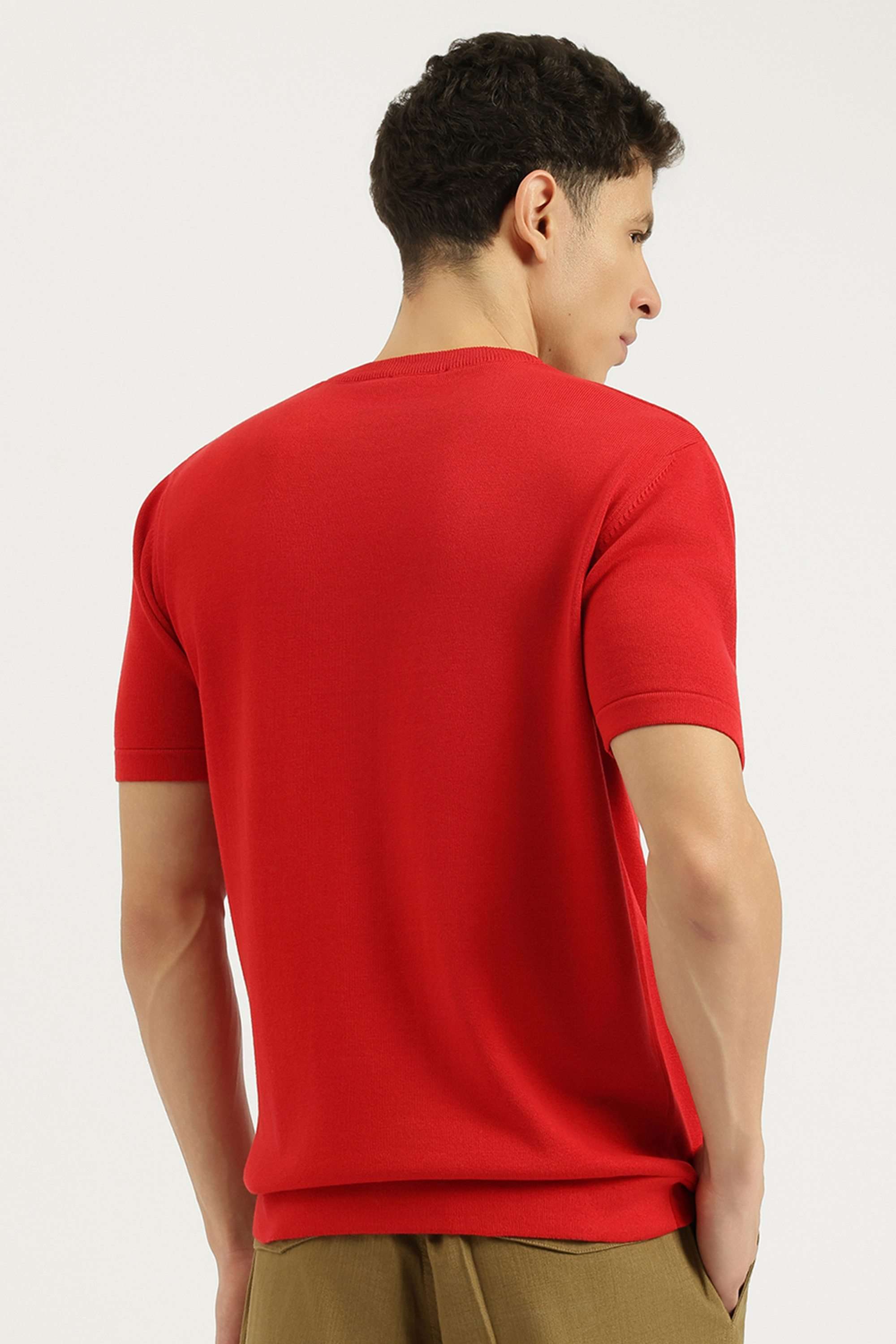 Solid-Cotton-Round-Neck-Men-s-T-Shirt