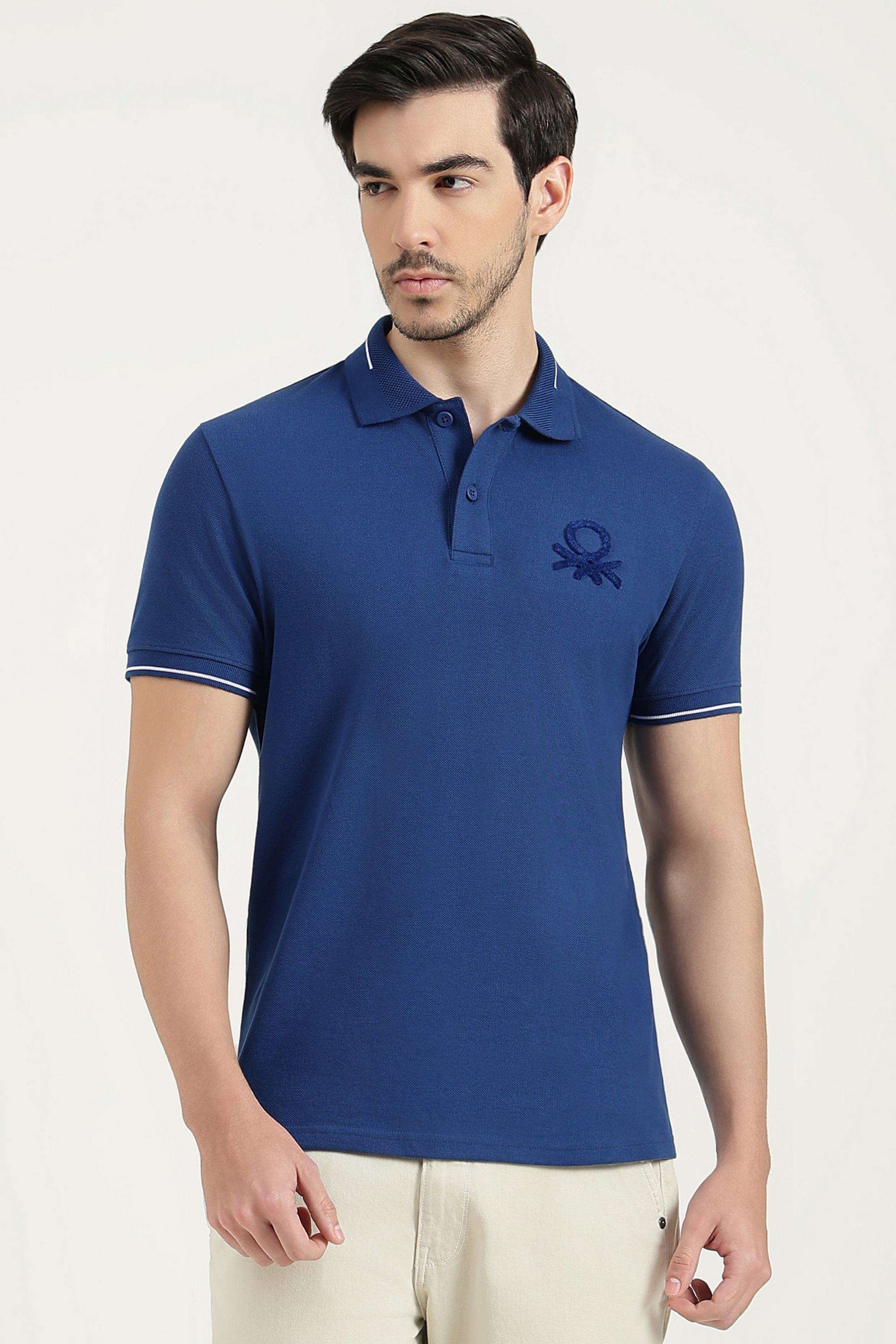 Solid-Cotton-Blend-Regular-Fit-Men-s-T-Shirt