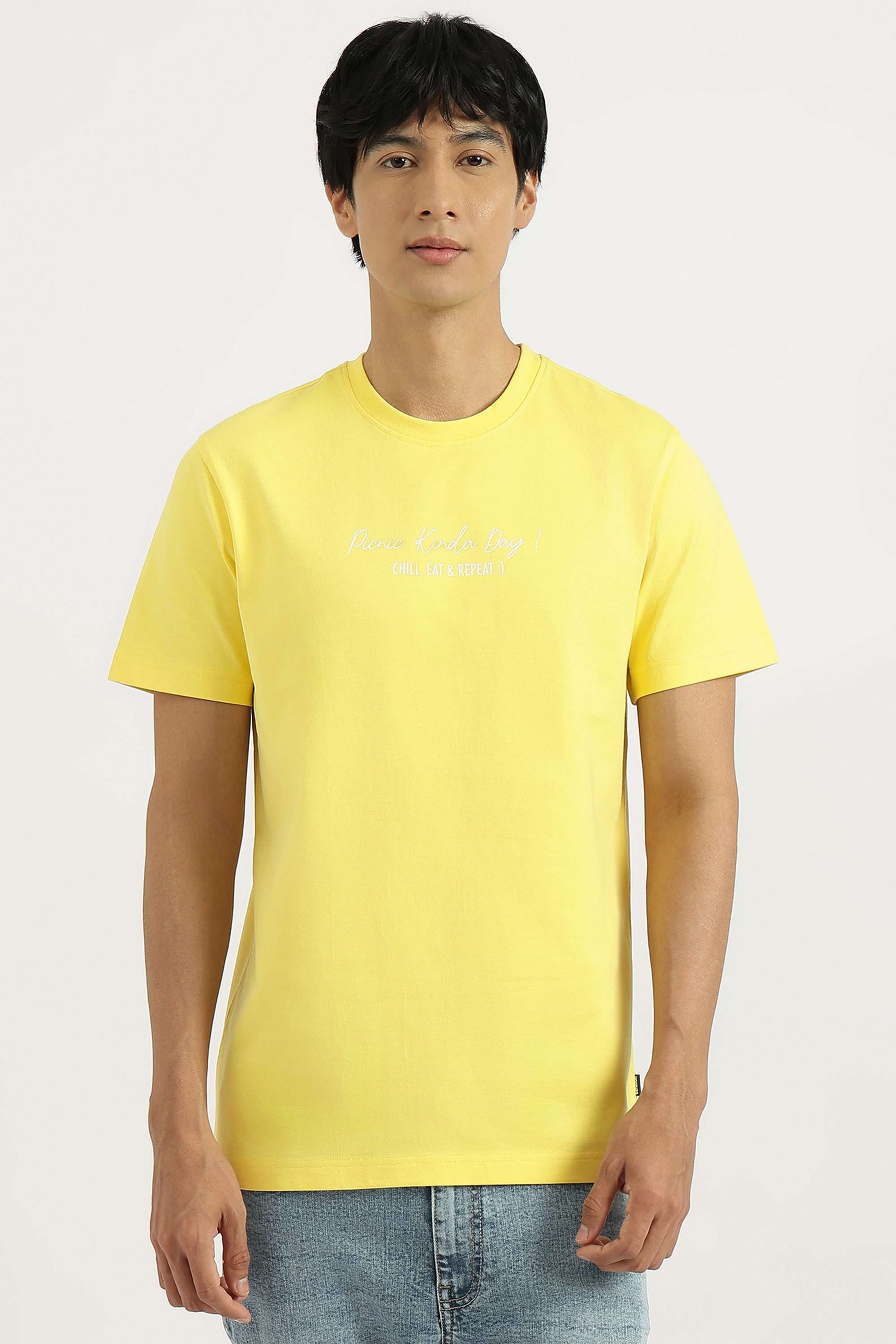 Solid-Cotton-Round-Neck-Men-s-T-Shirt