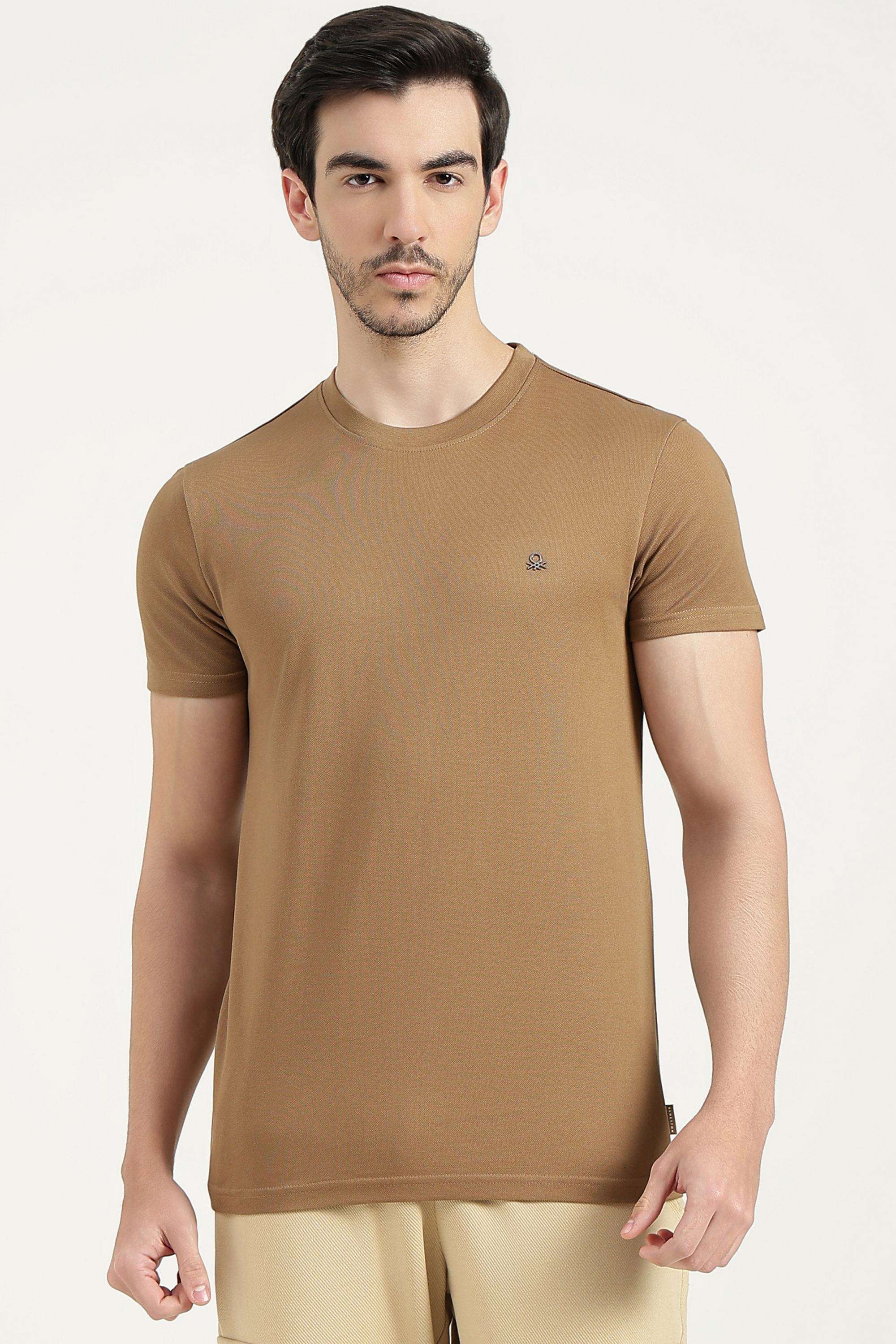 Solid-Cotton-Regular-Fit-Men-s-T-Shirt