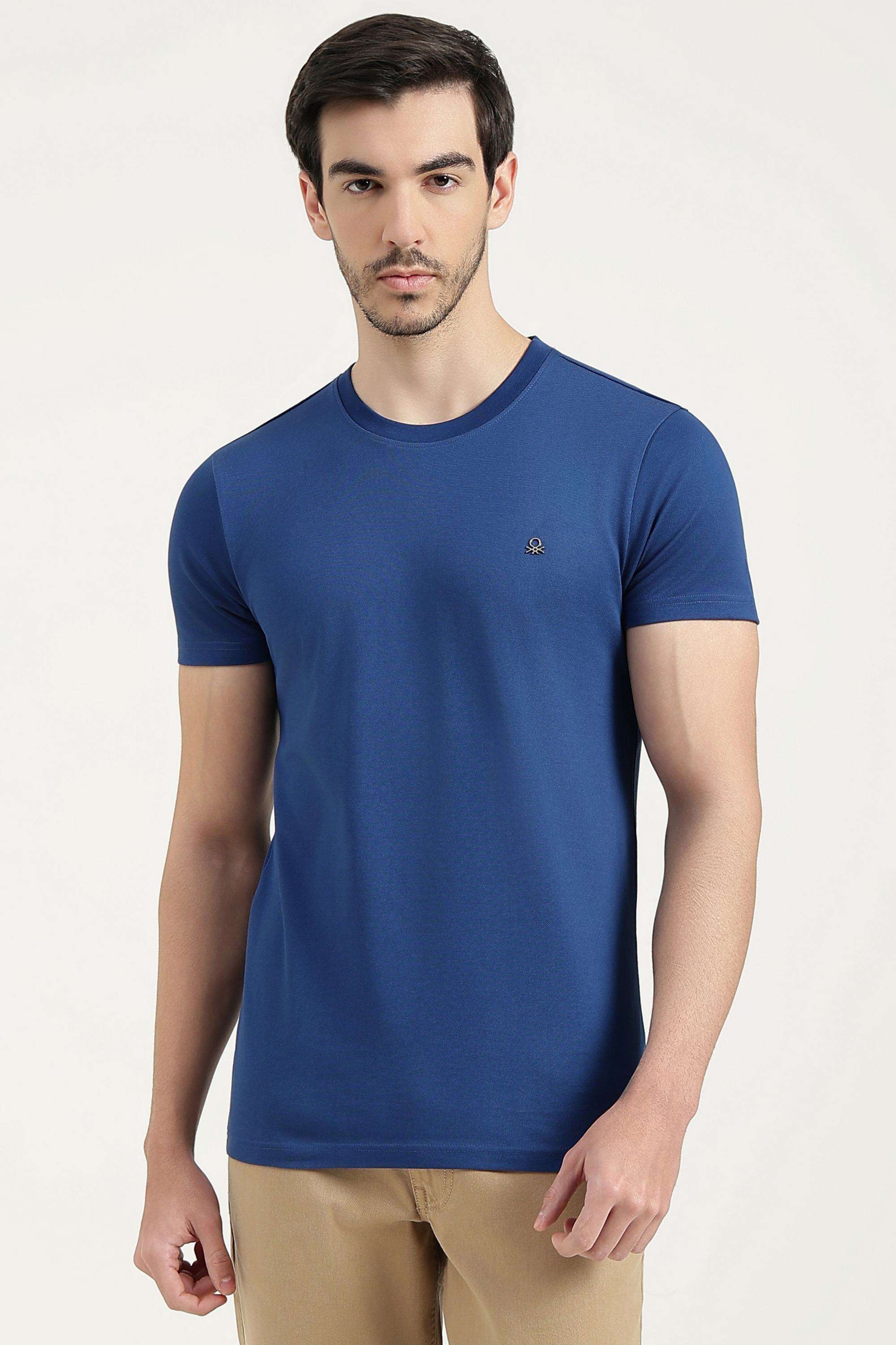 Solid-Cotton-Regular-Fit-Men-s-T-Shirt