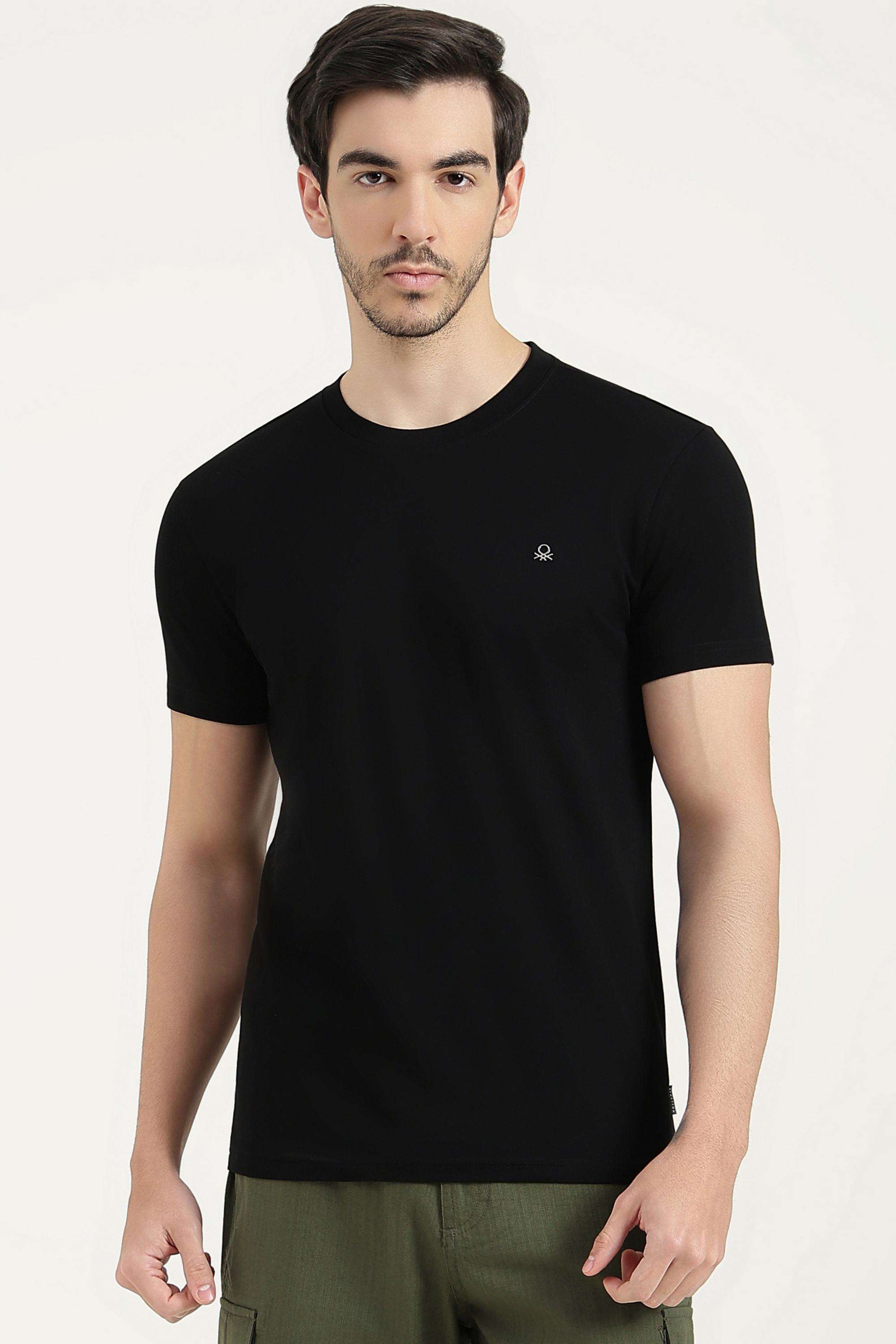 Solid-Cotton-Regular-Fit-Men-s-T-Shirt