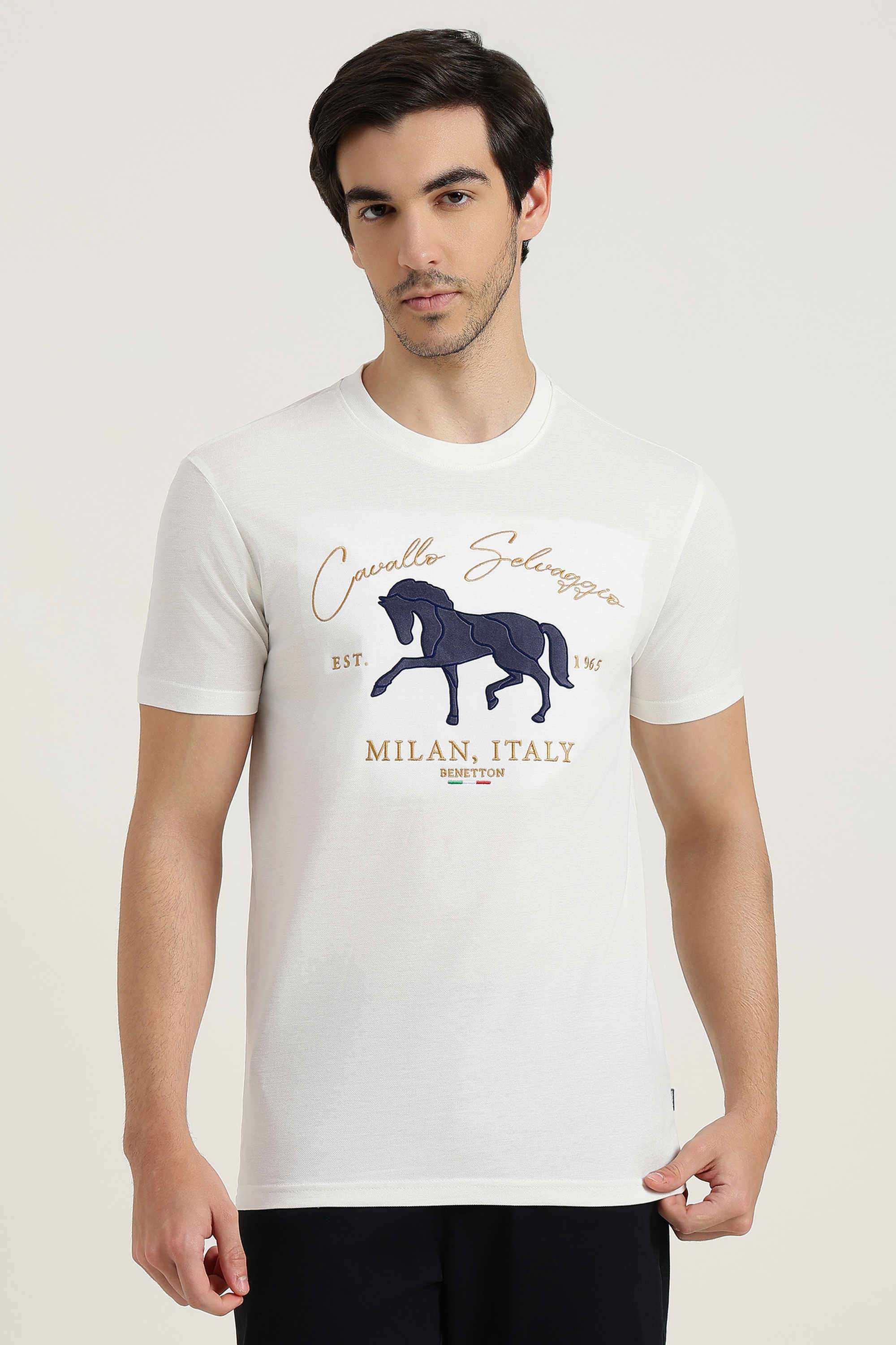 Solid-Cotton-Round-Neck-Men-s-T-Shirt